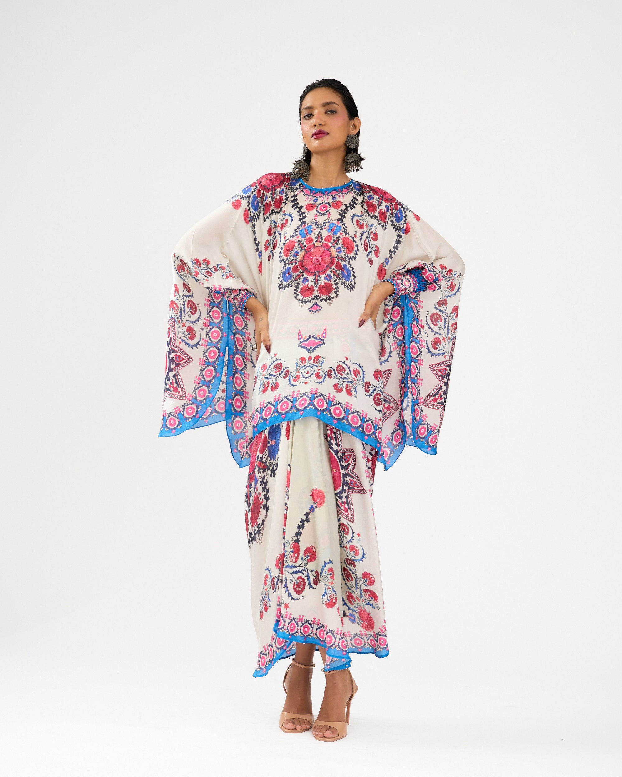 A Bukhara Summer : Colette - Ivory/Blue