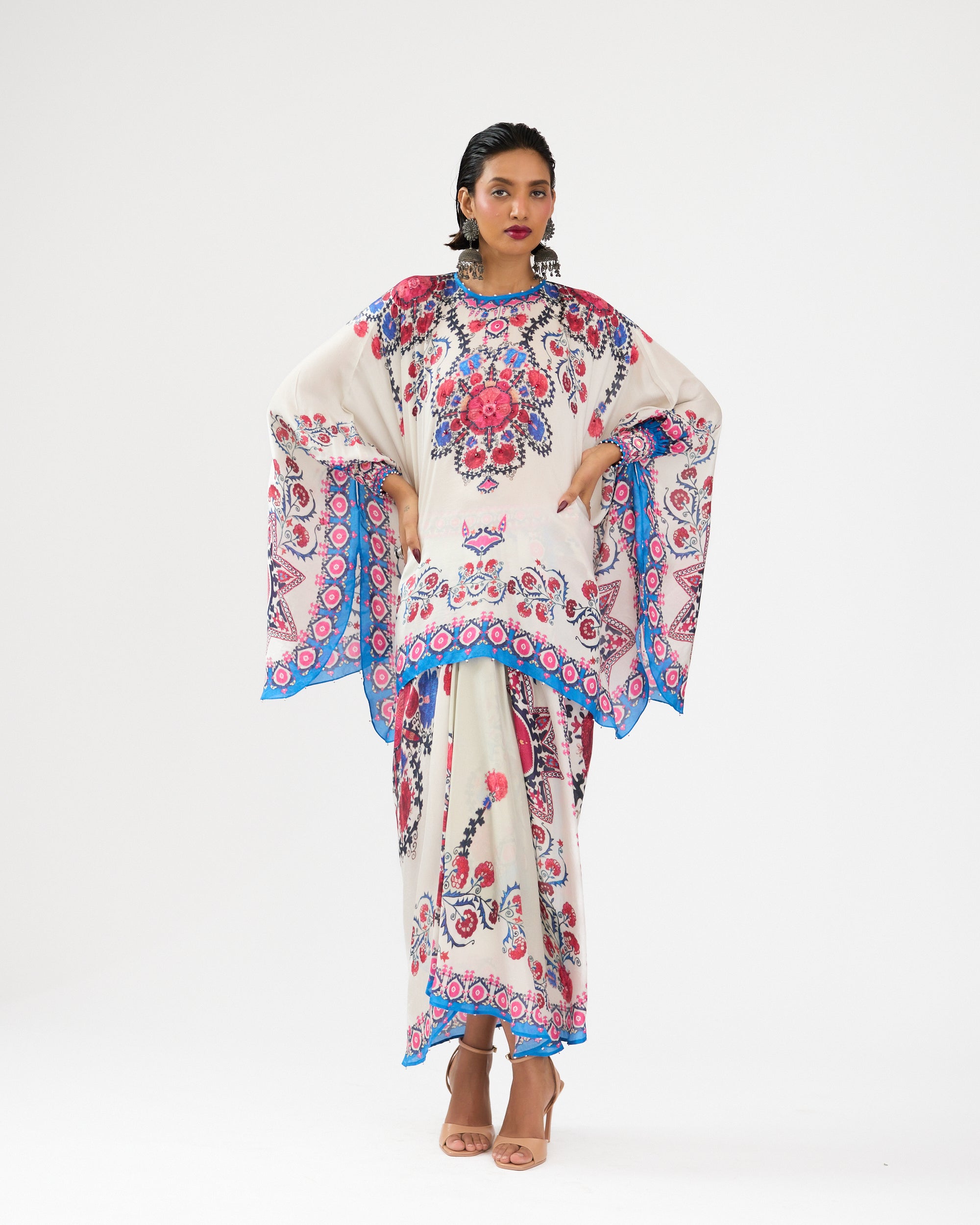 A Bukhara Summer : Colette - Ivory/Blue