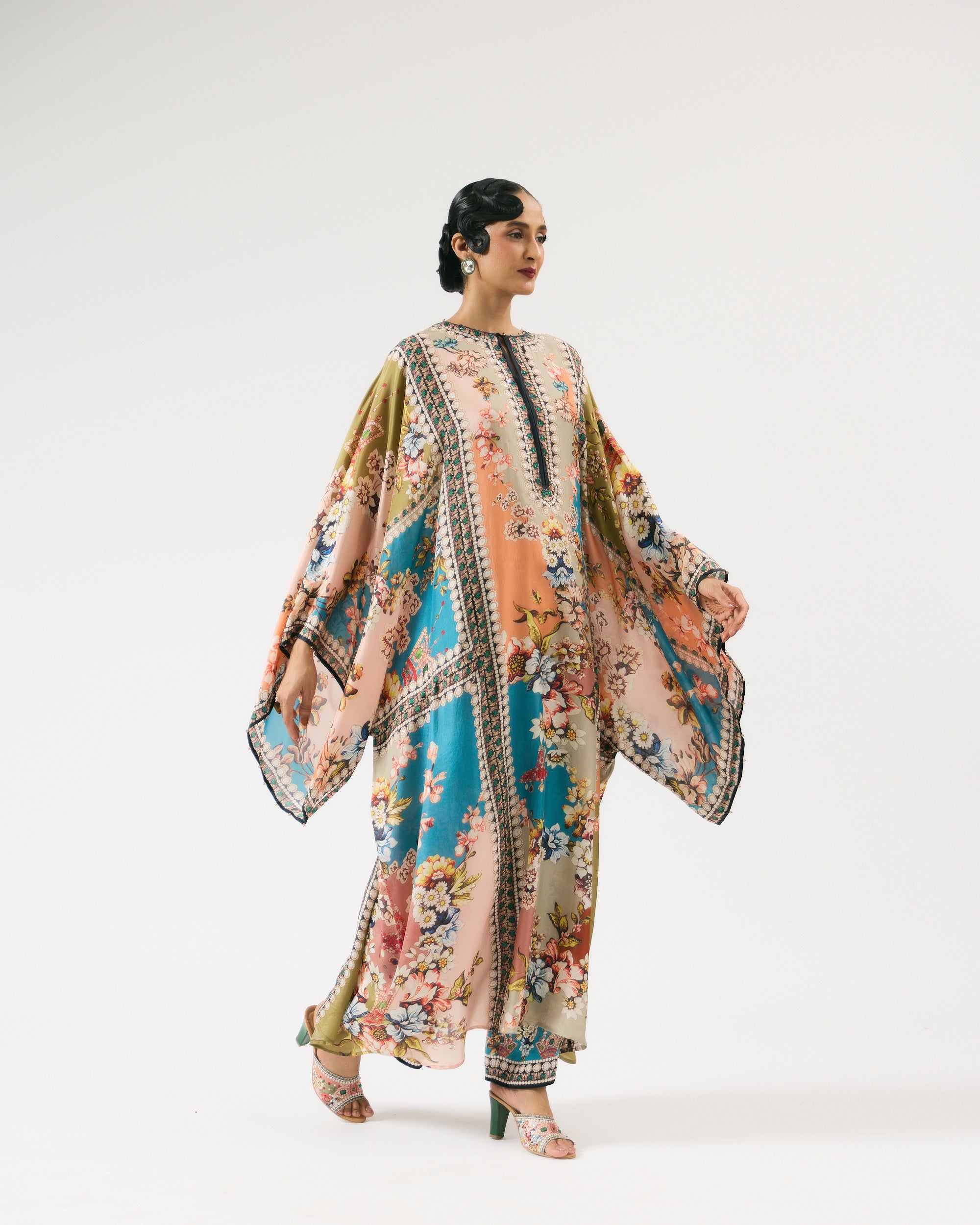 Nizam : Beatrice - Salmon/Blue
