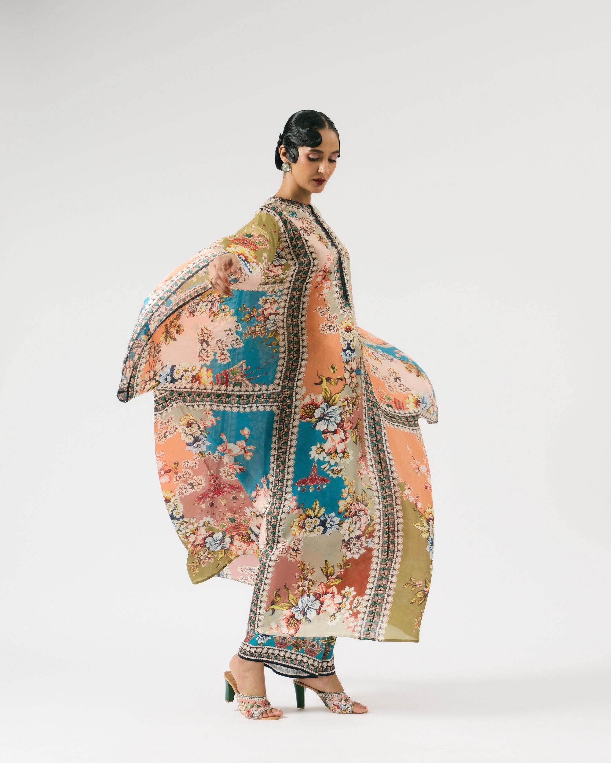 Nizam : Beatrice - Salmon/Blue