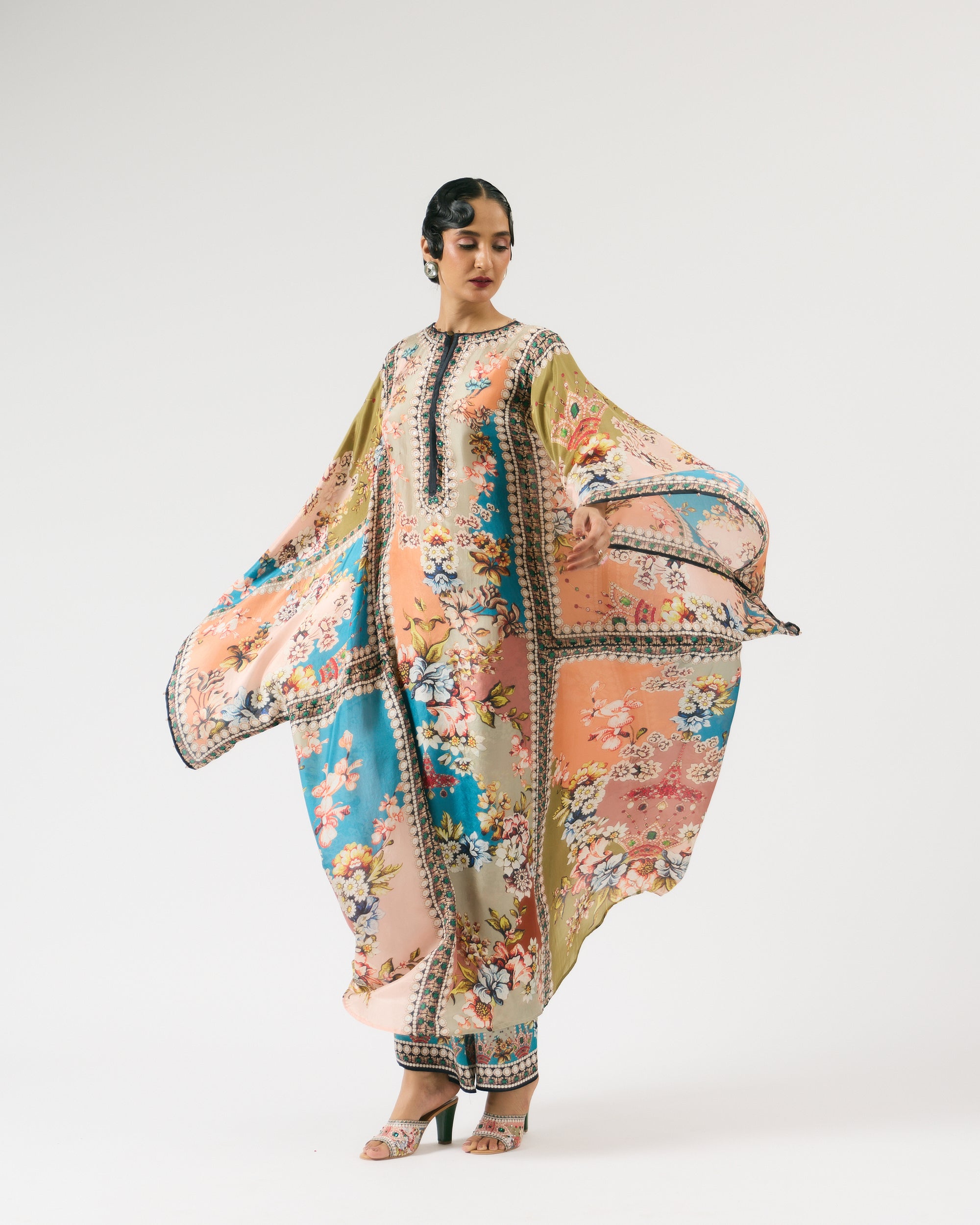 Nizam : Beatrice - Salmon/Blue