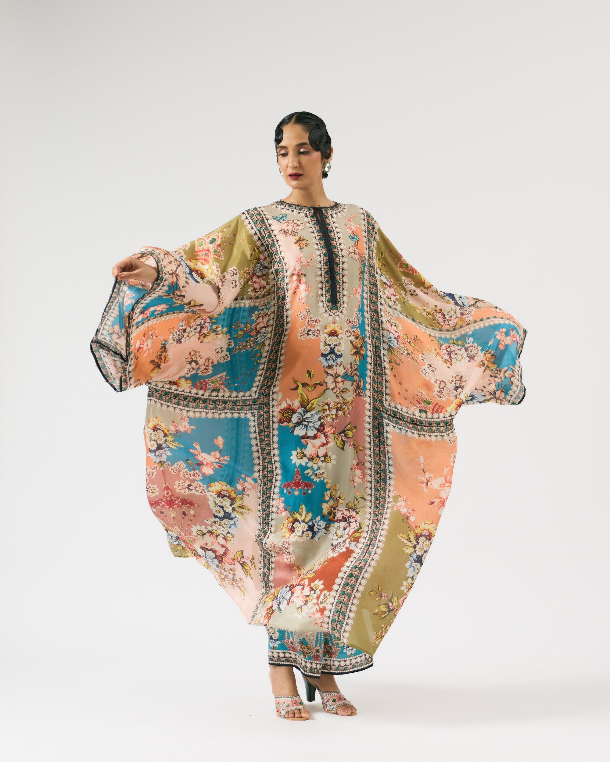 Nizam : Beatrice - Salmon/Blue