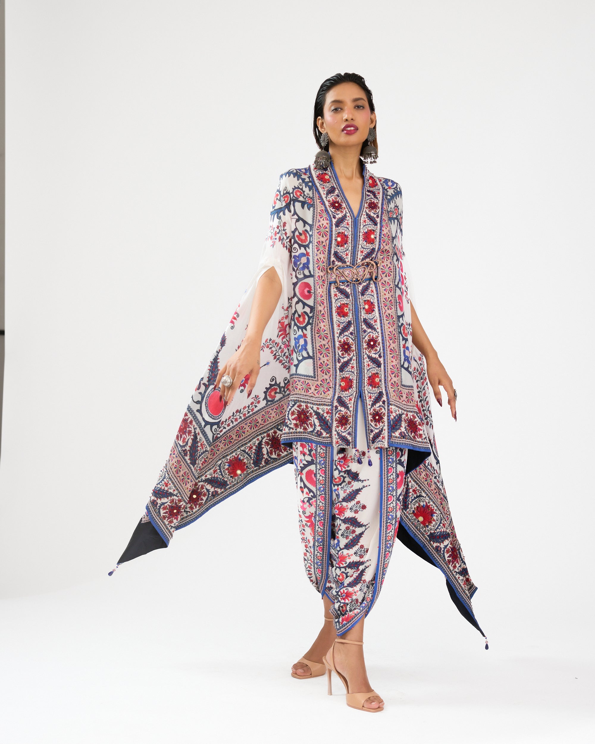 A Bukhara Summer : Chloe - Ivory/Blue