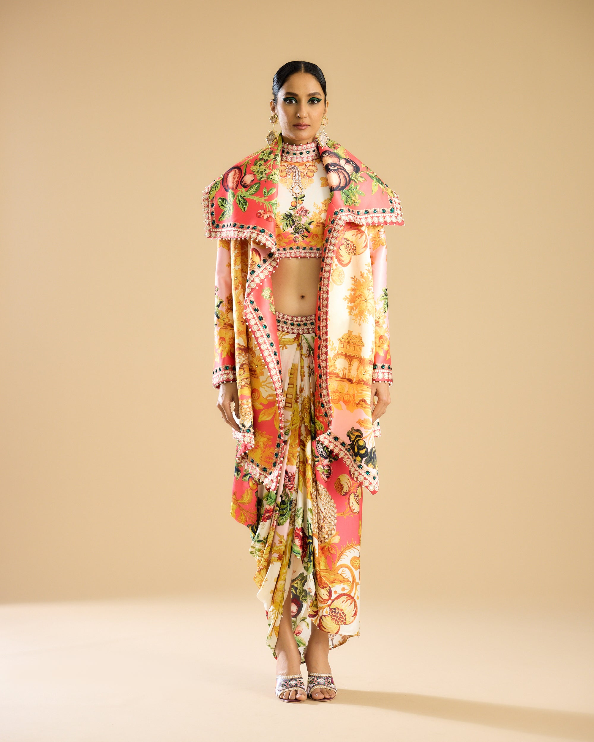 Nizam : Manorma - Ivory/Peach