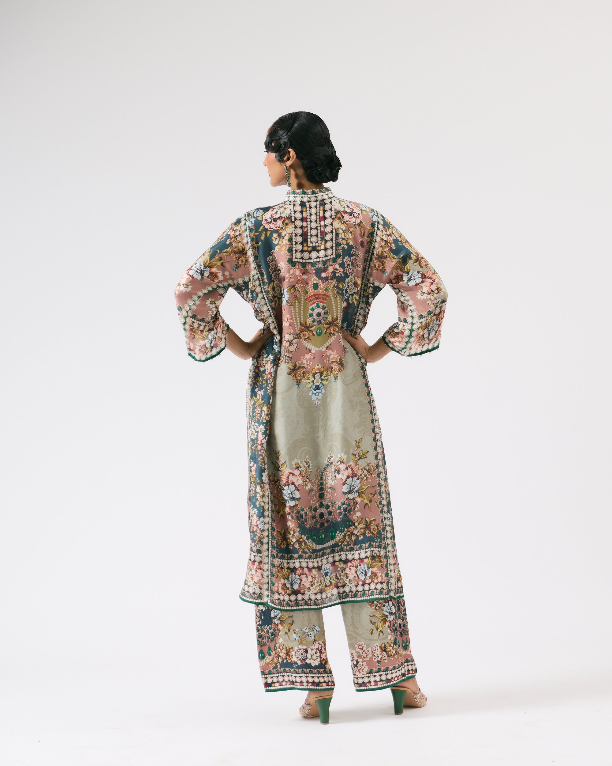 Nizam : Ghazala - Dusty Rose/Teal