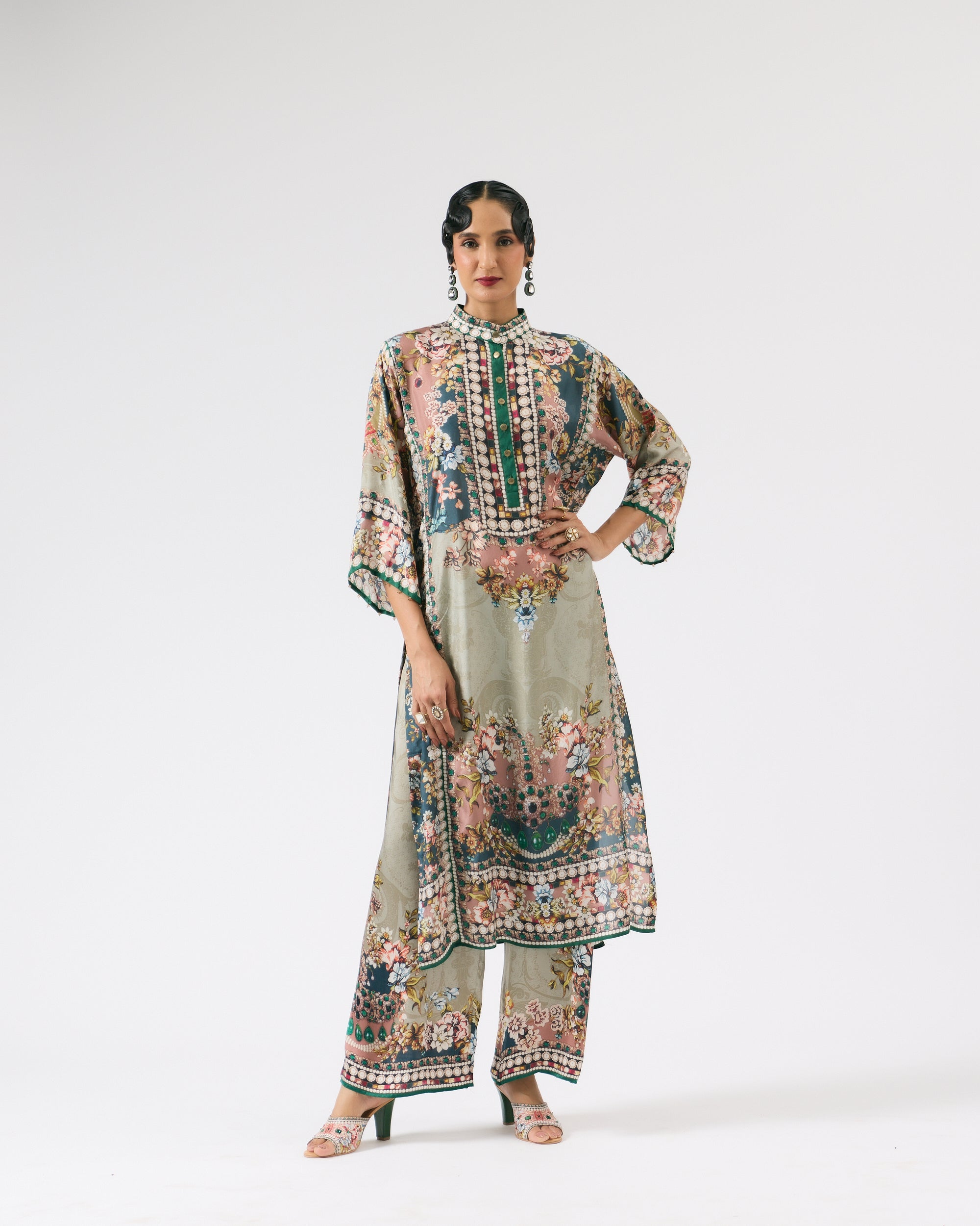Nizam : Ghazala - Dusty Rose/Teal