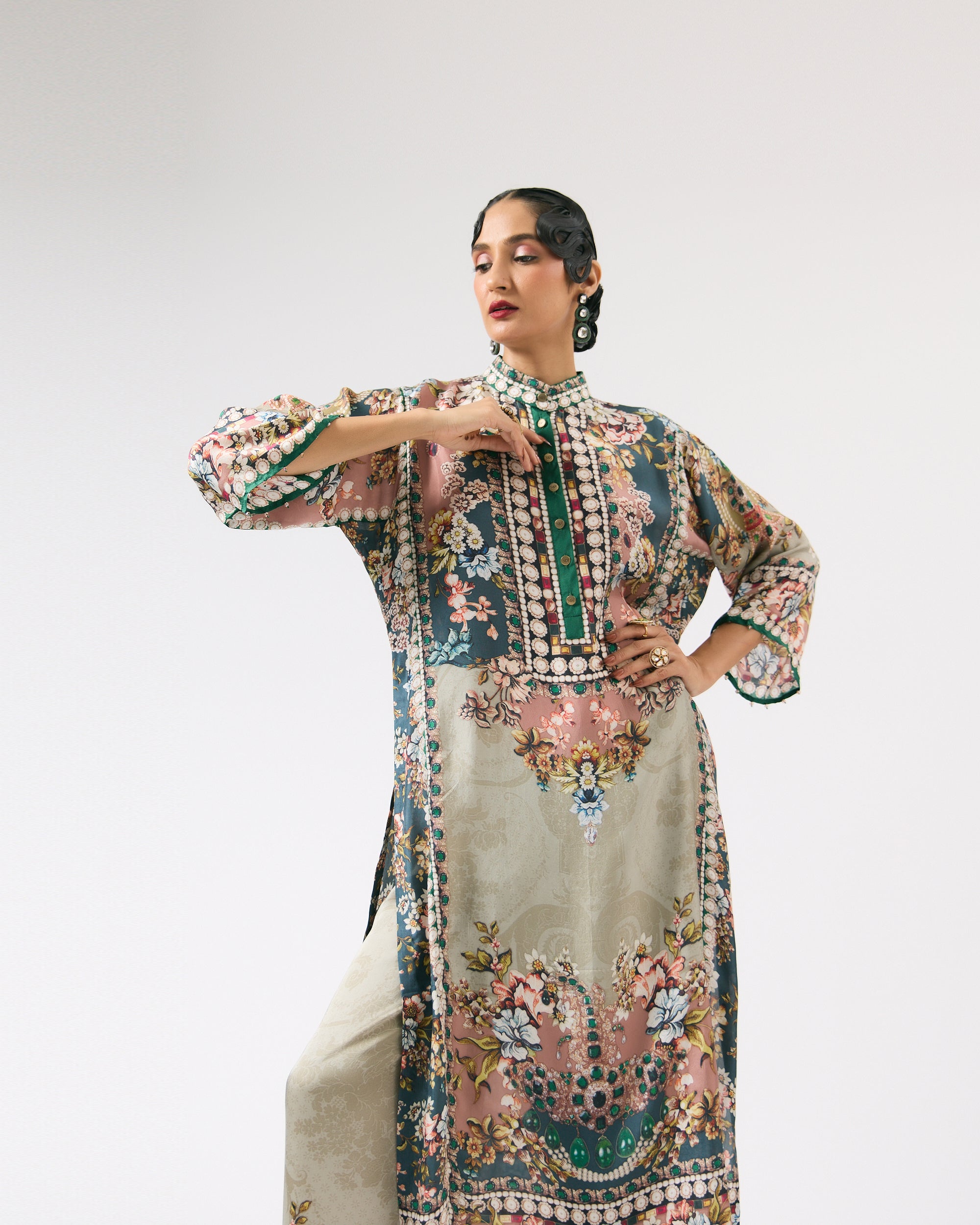 Nizam : Ghazala - Dusty Rose/Teal