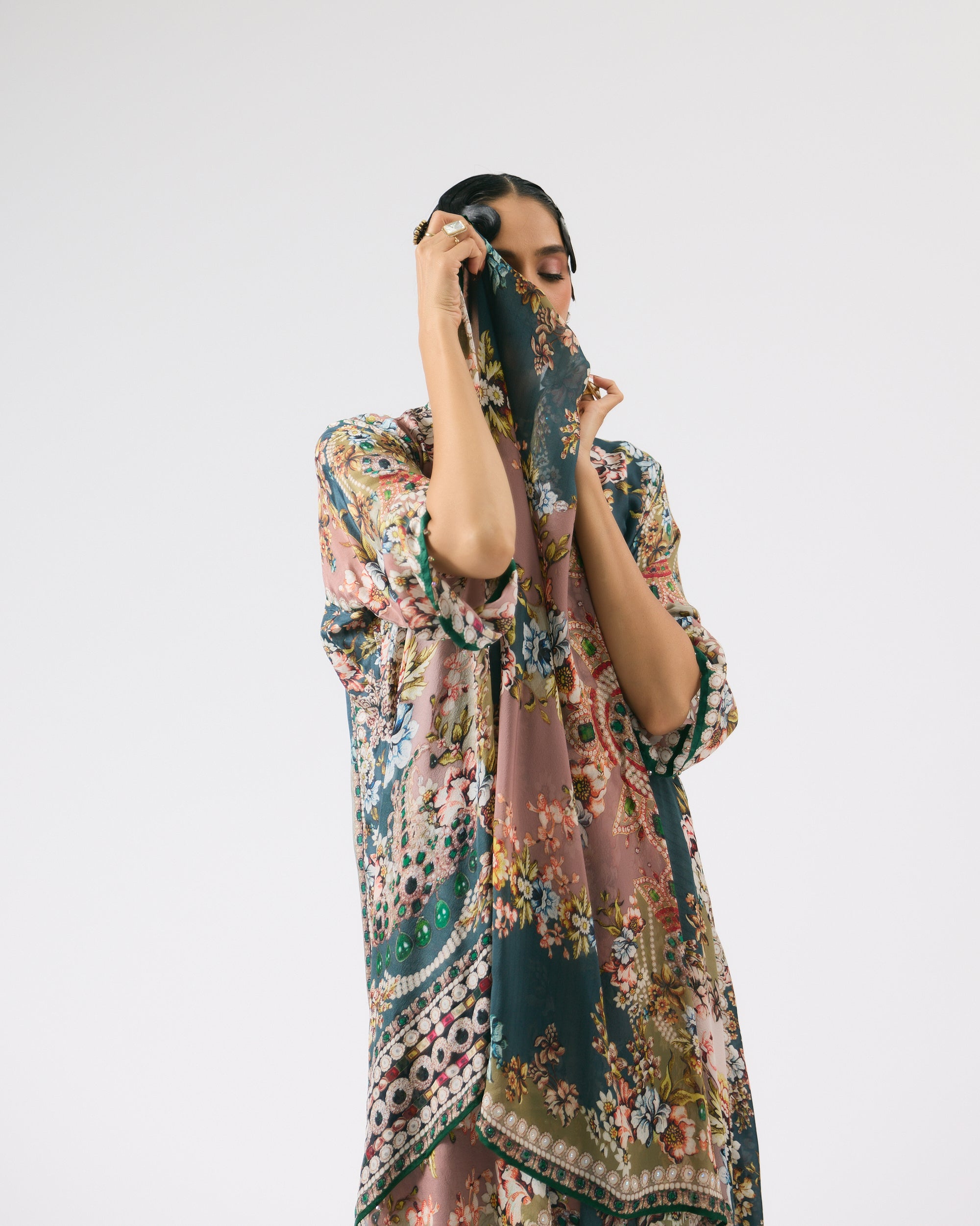 Nizam : Ghazala - Dusty Rose/Teal