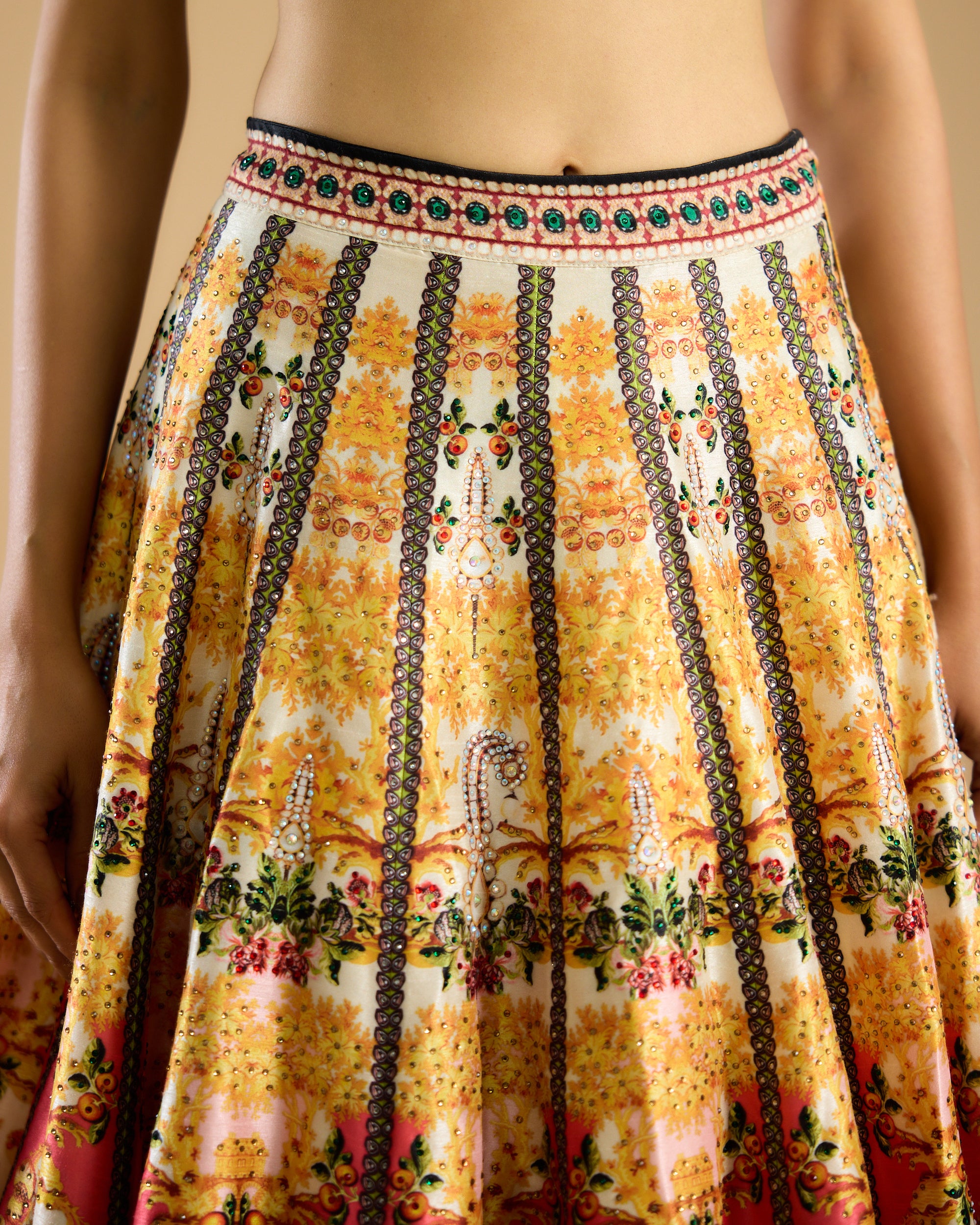 Nizam : Jignasa Leela - Mustard/Emerald