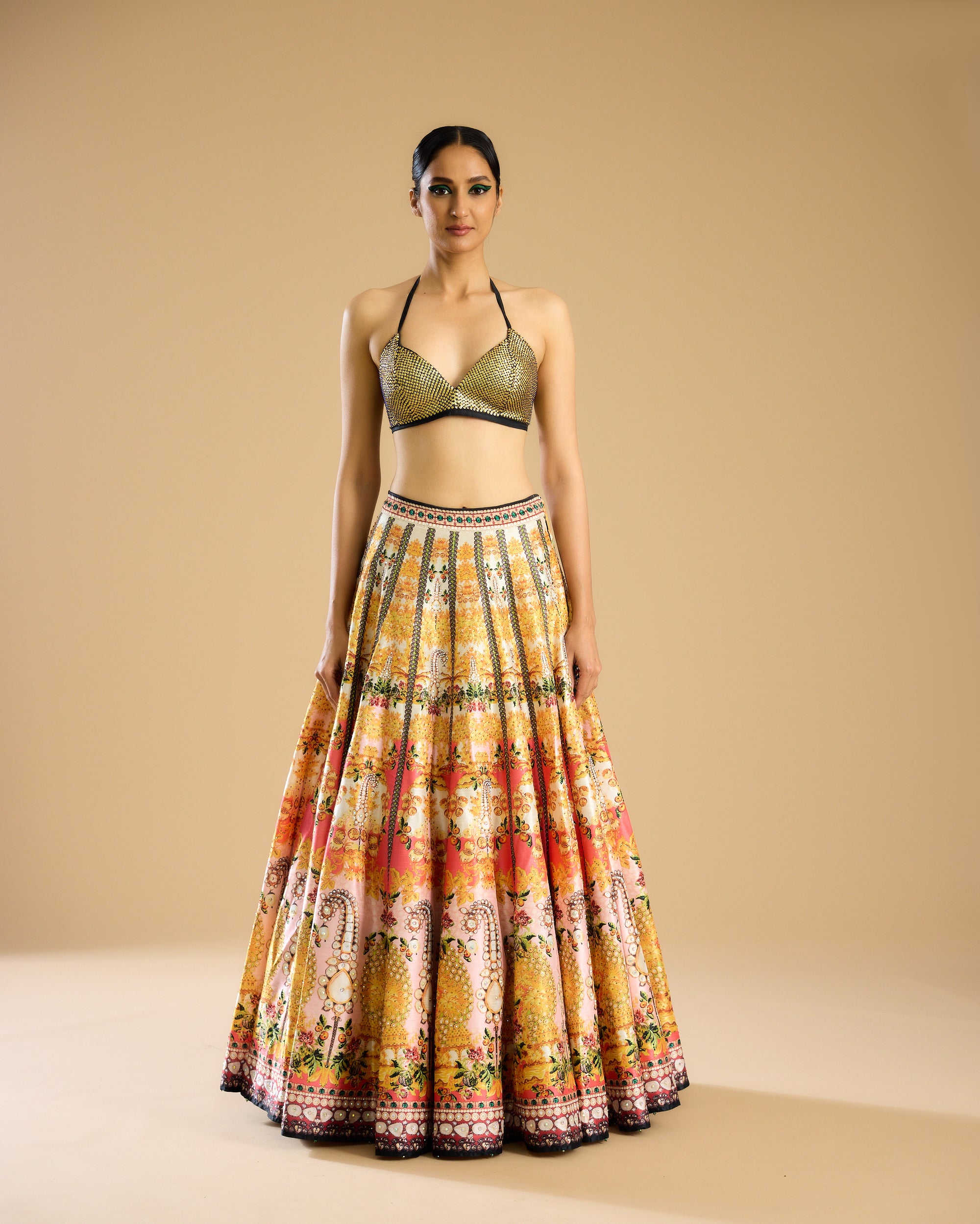 Nizam : Jignasa Leela - Mustard/Emerald