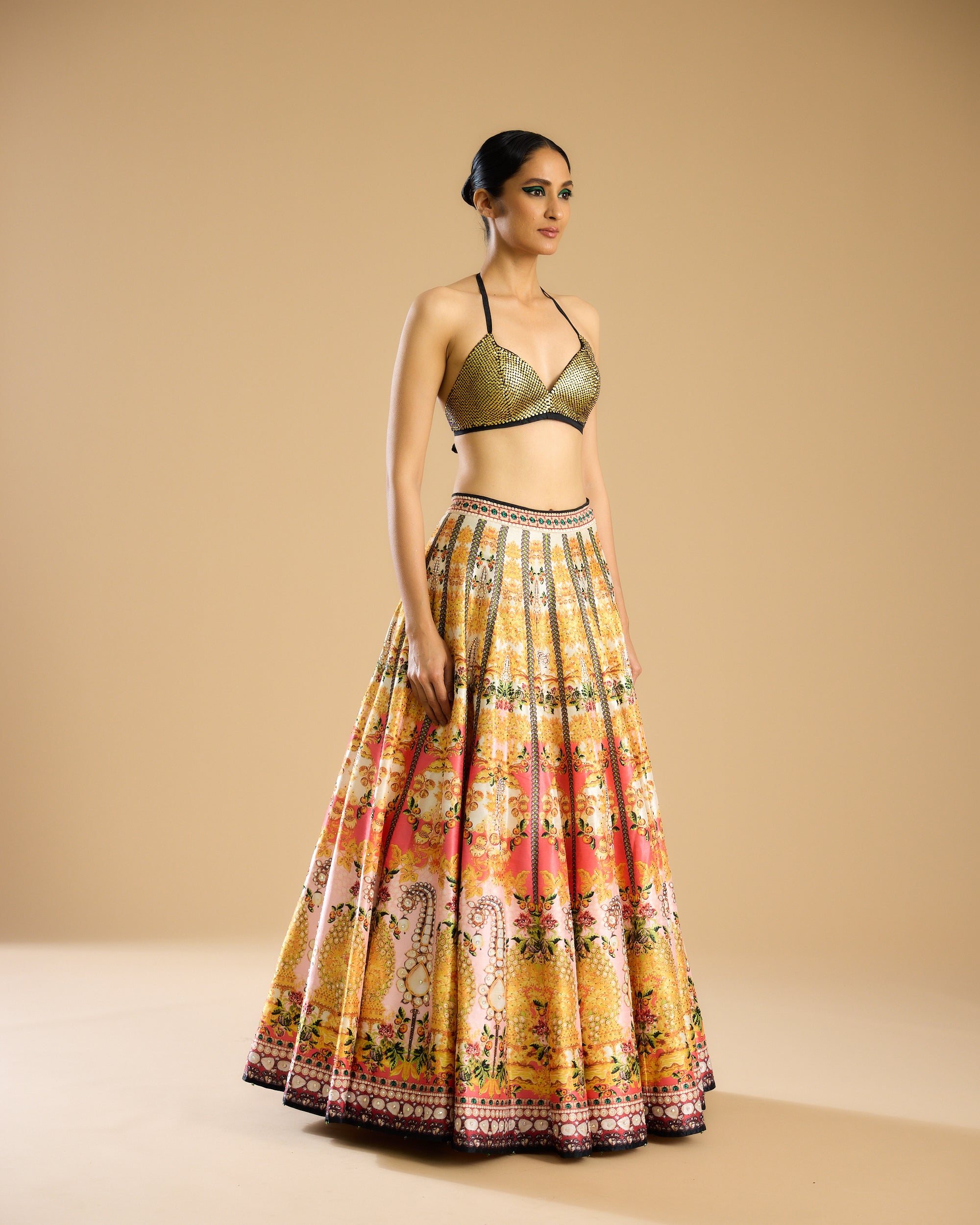 Nizam : Jignasa Leela - Mustard/Emerald