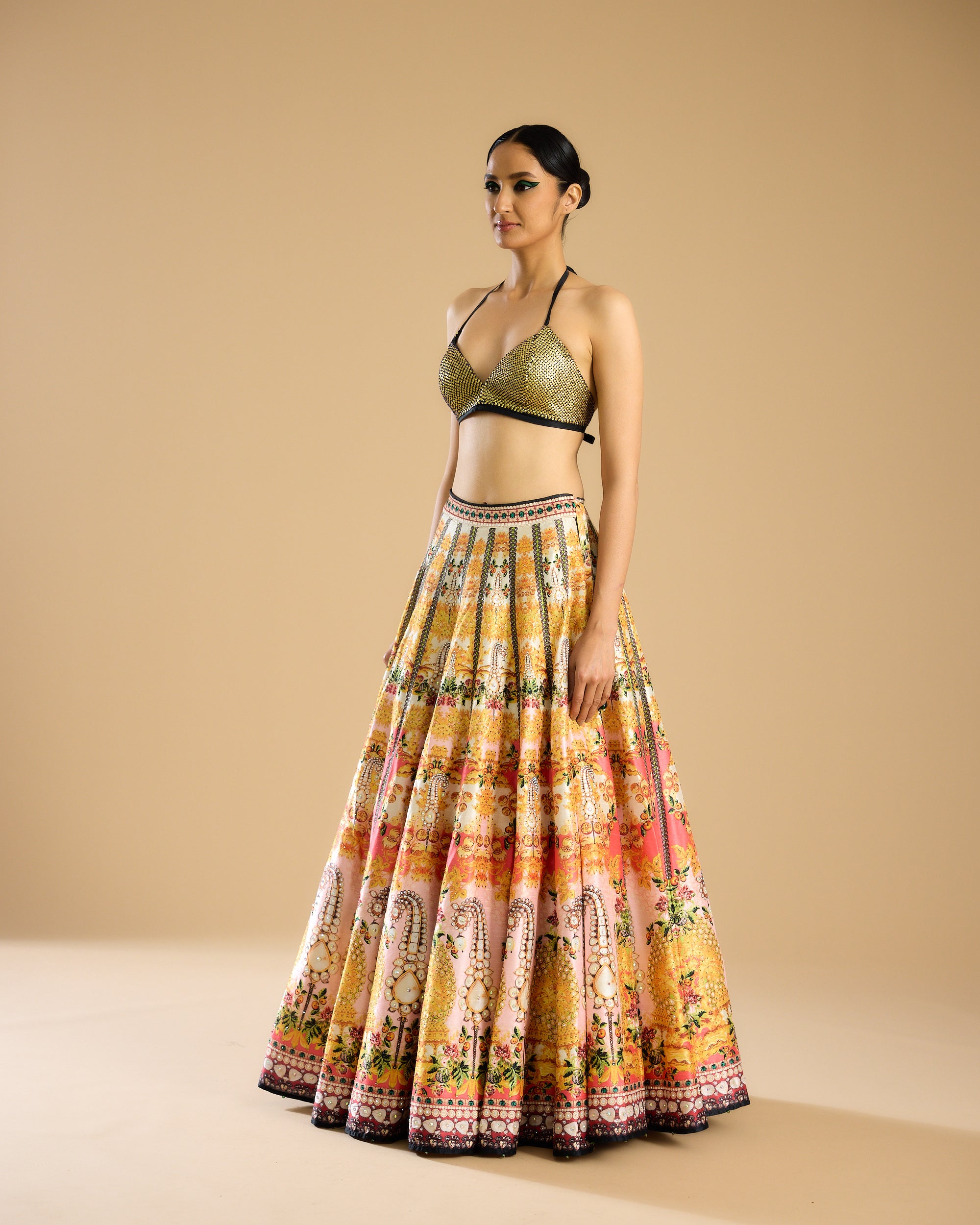 Nizam : Jignasa Leela - Mustard/Emerald