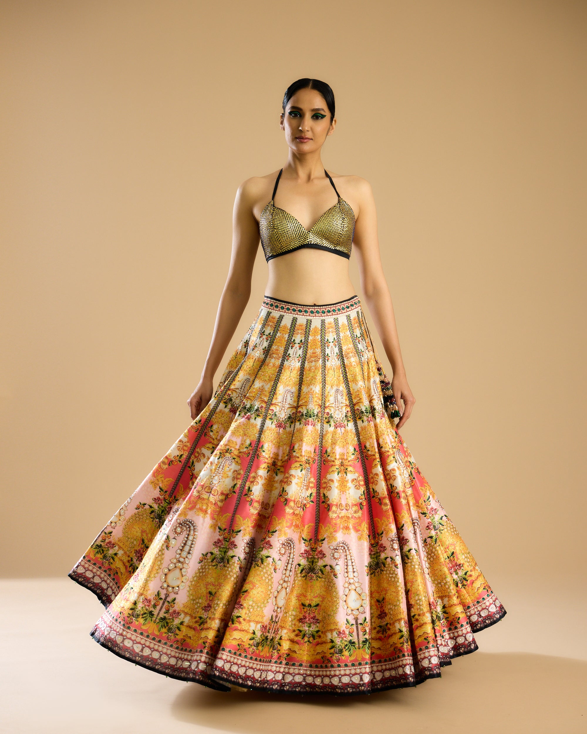 Nizam : Jignasa Leela - Mustard/Emerald