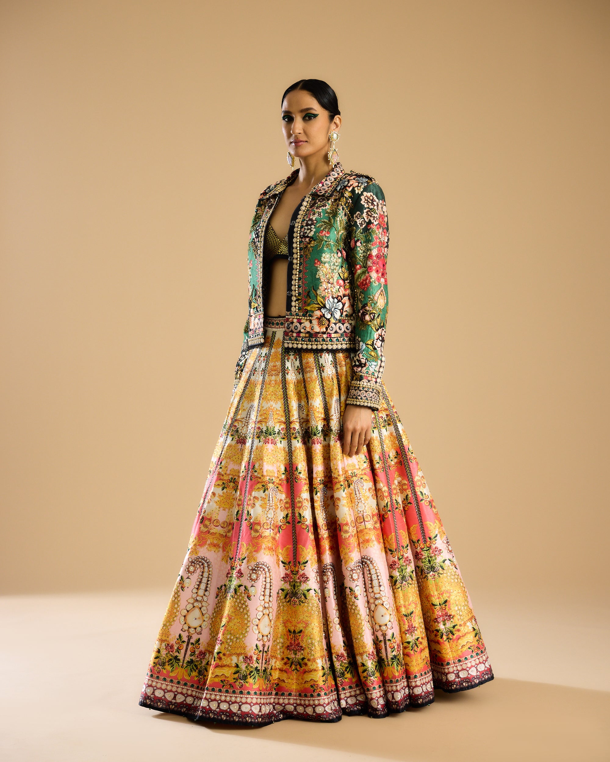 Nizam : Jignasa Leela - Mustard/Emerald