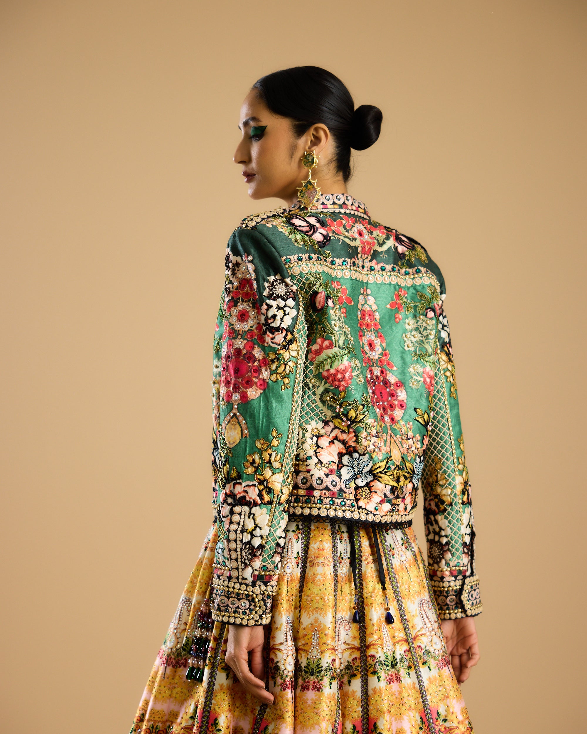 Nizam : Jignasa Leela - Mustard/Emerald