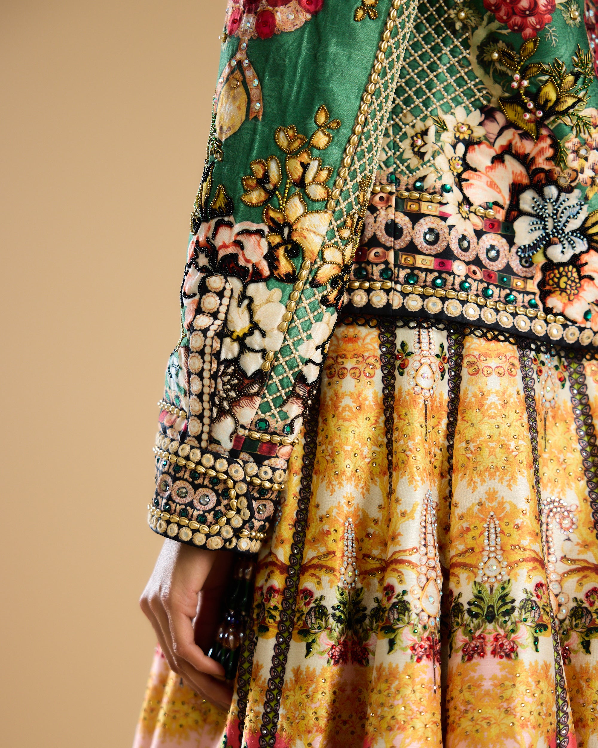 Nizam : Jignasa Leela - Mustard/Emerald