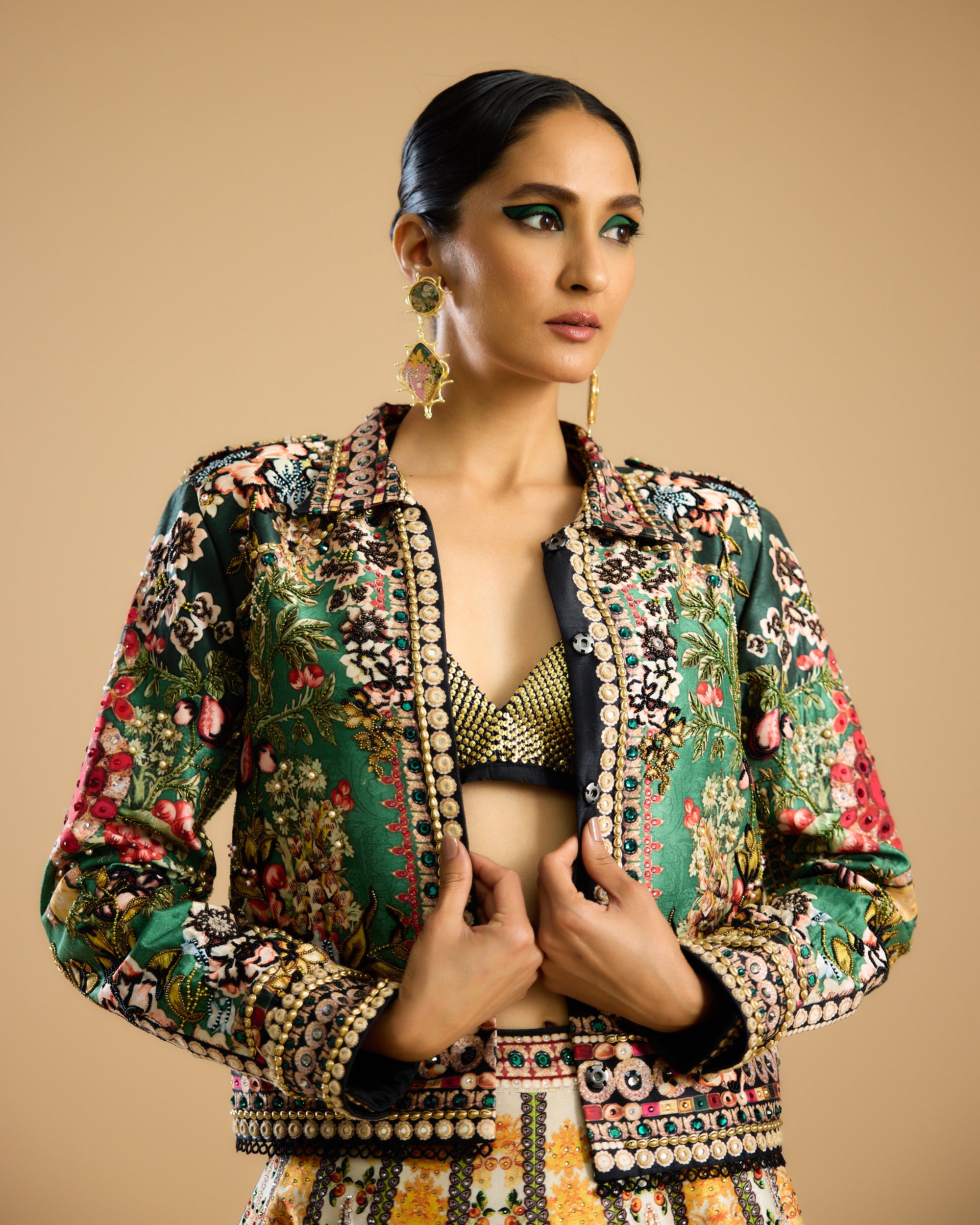 Nizam : Jignasa Leela - Mustard/Emerald