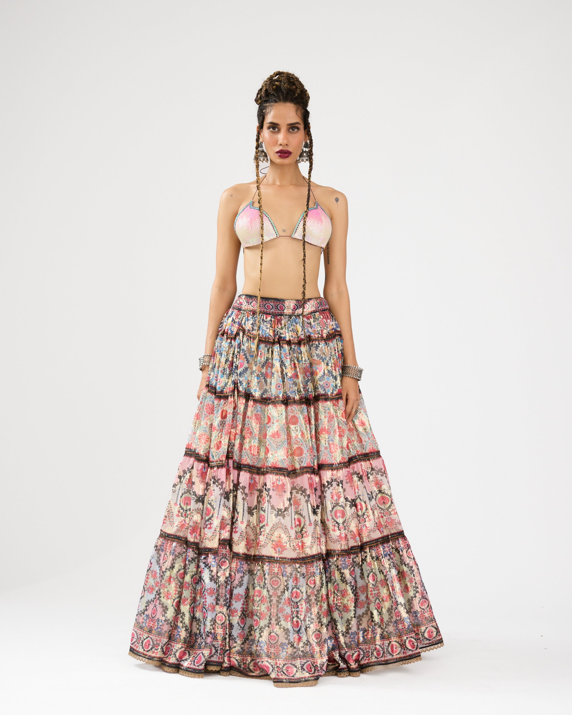 A Bukhara Summer : Tabetha/Leela - Ivory/Pink