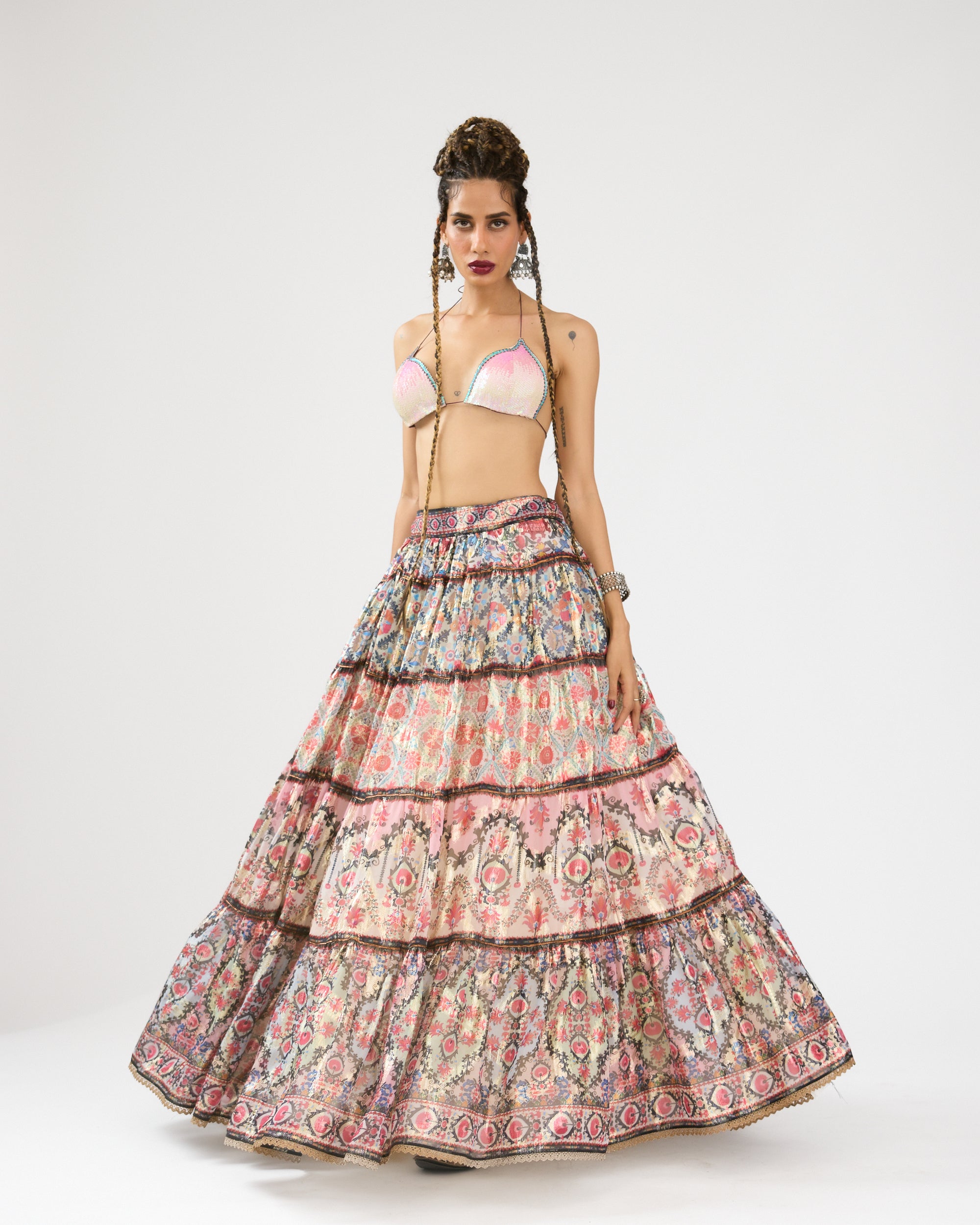 A Bukhara Summer : Tabetha/Leela - Ivory/Pink