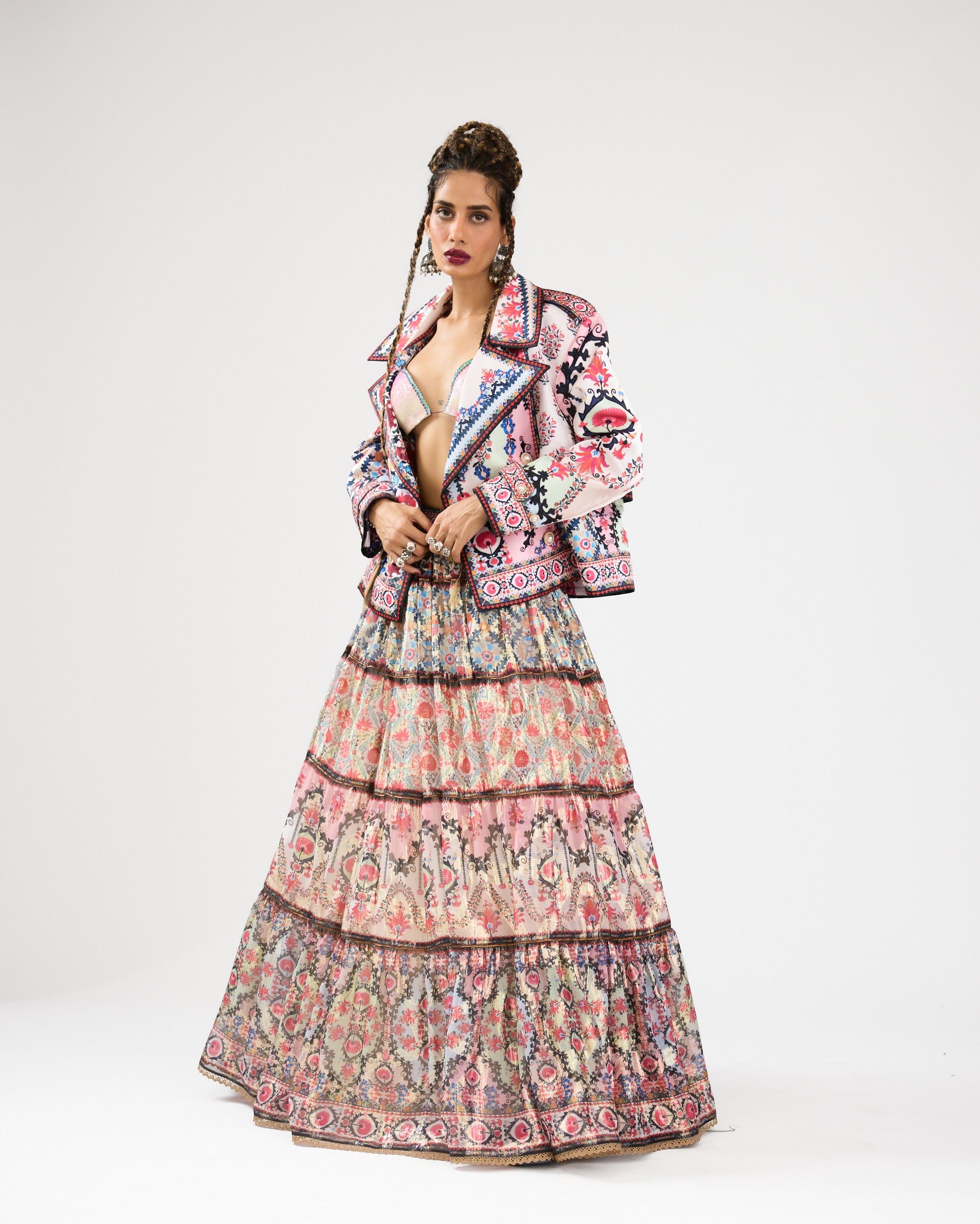 A Bukhara Summer : Tabetha/Leela - Ivory/Pink