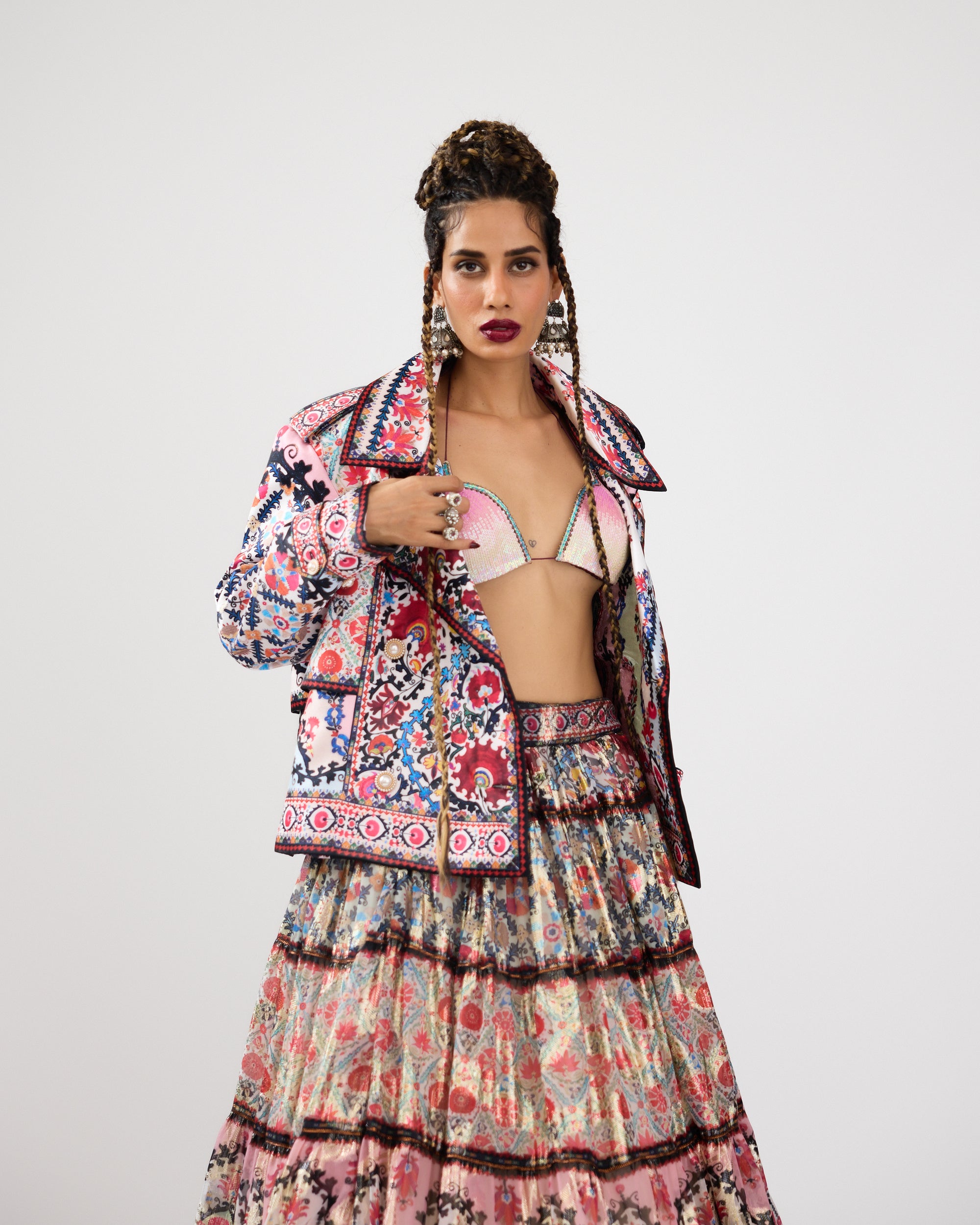 A Bukhara Summer : Tabetha/Leela - Ivory/Pink