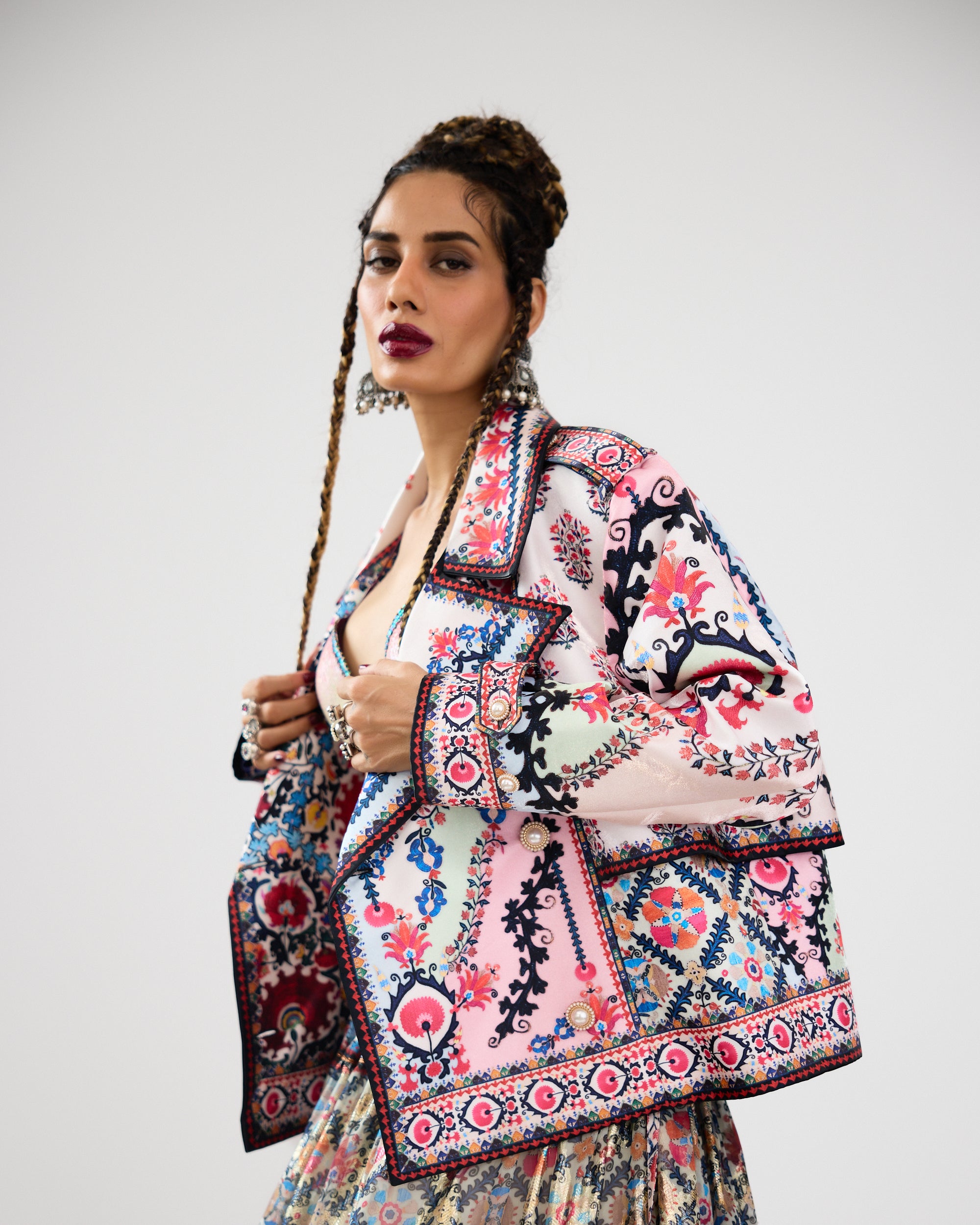 A Bukhara Summer : Tabetha/Leela - Ivory/Pink
