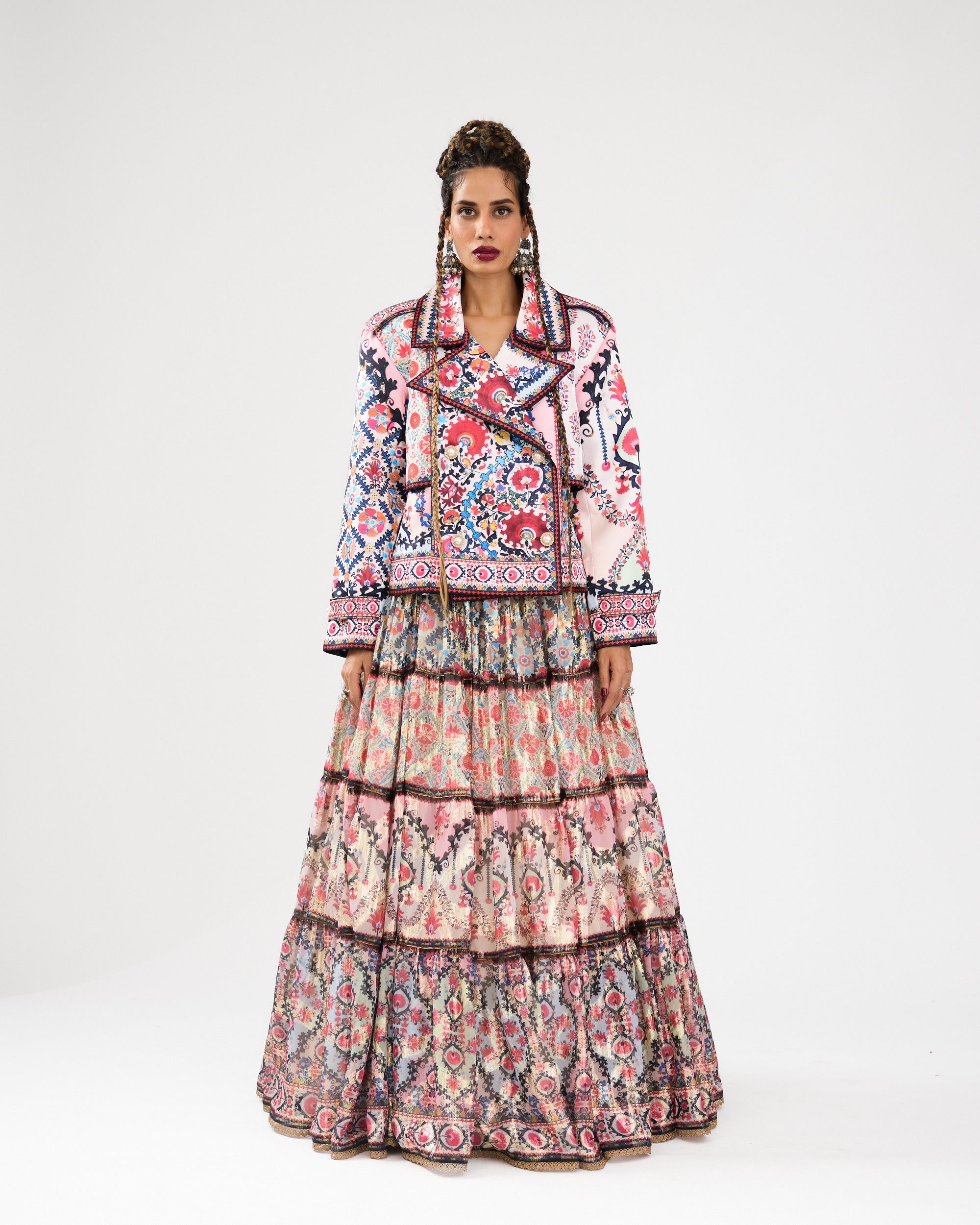 A Bukhara Summer : Tabetha/Leela - Ivory/Pink