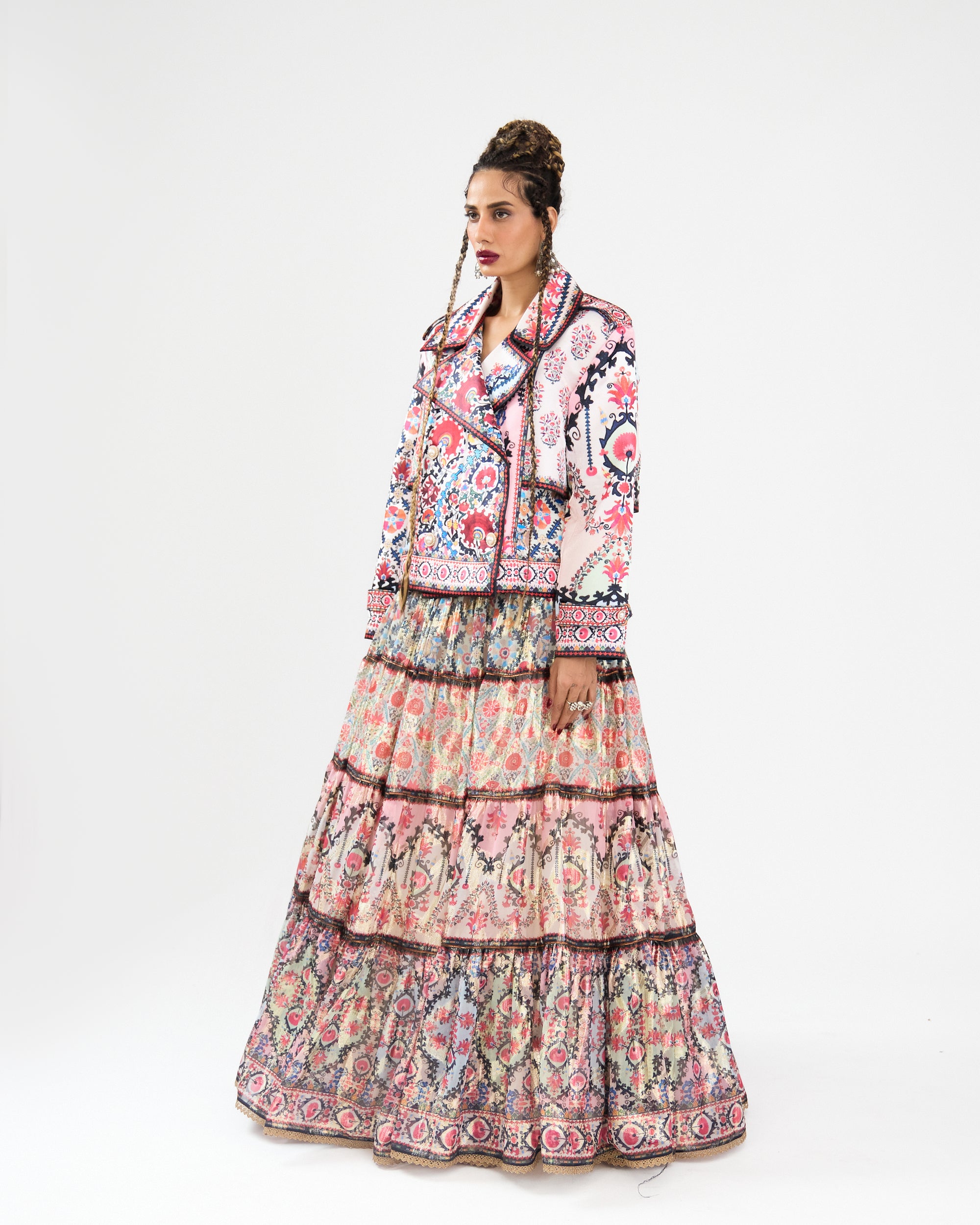 A Bukhara Summer : Tabetha/Leela - Ivory/Pink