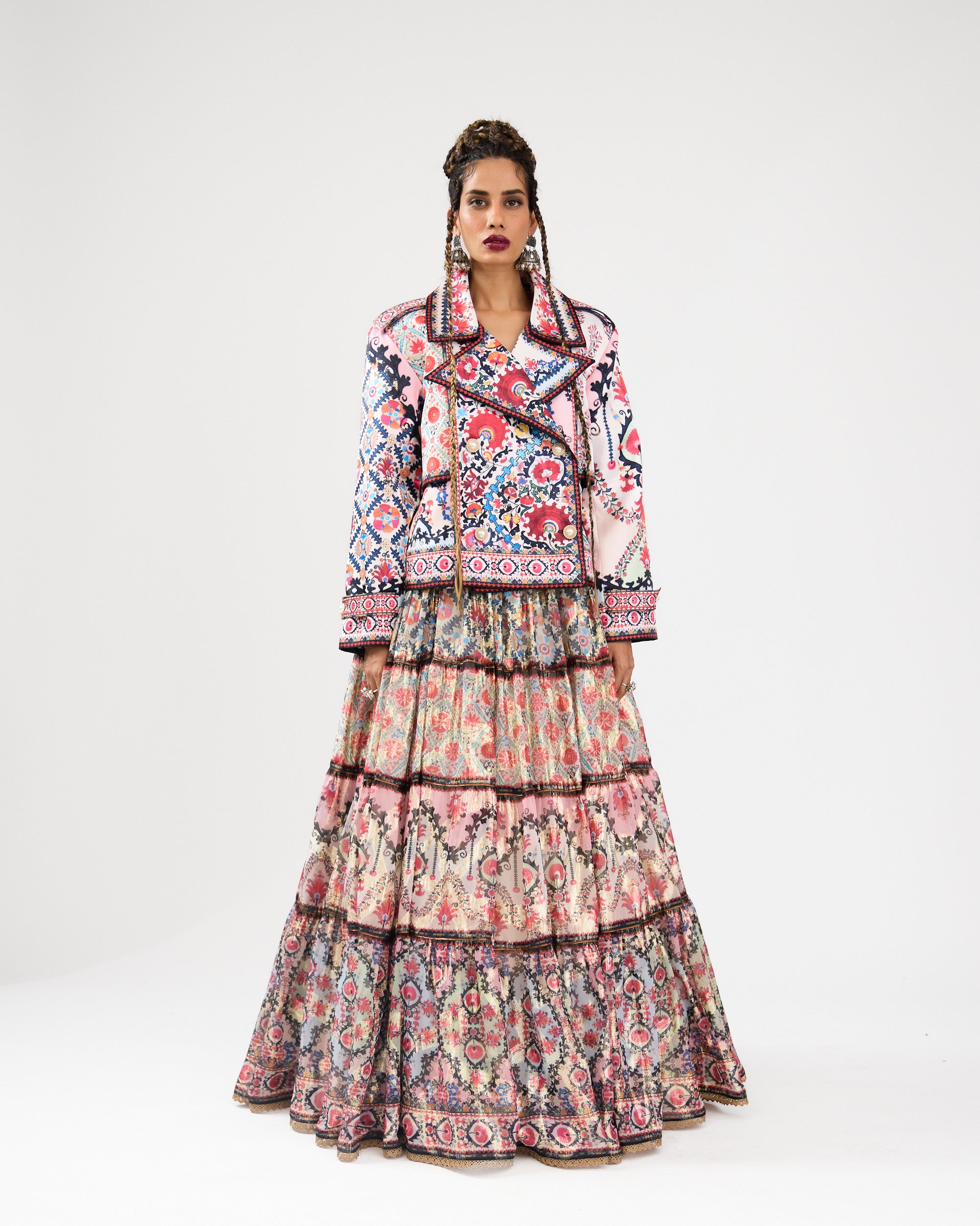 A Bukhara Summer : Tabetha/Leela - Ivory/Pink
