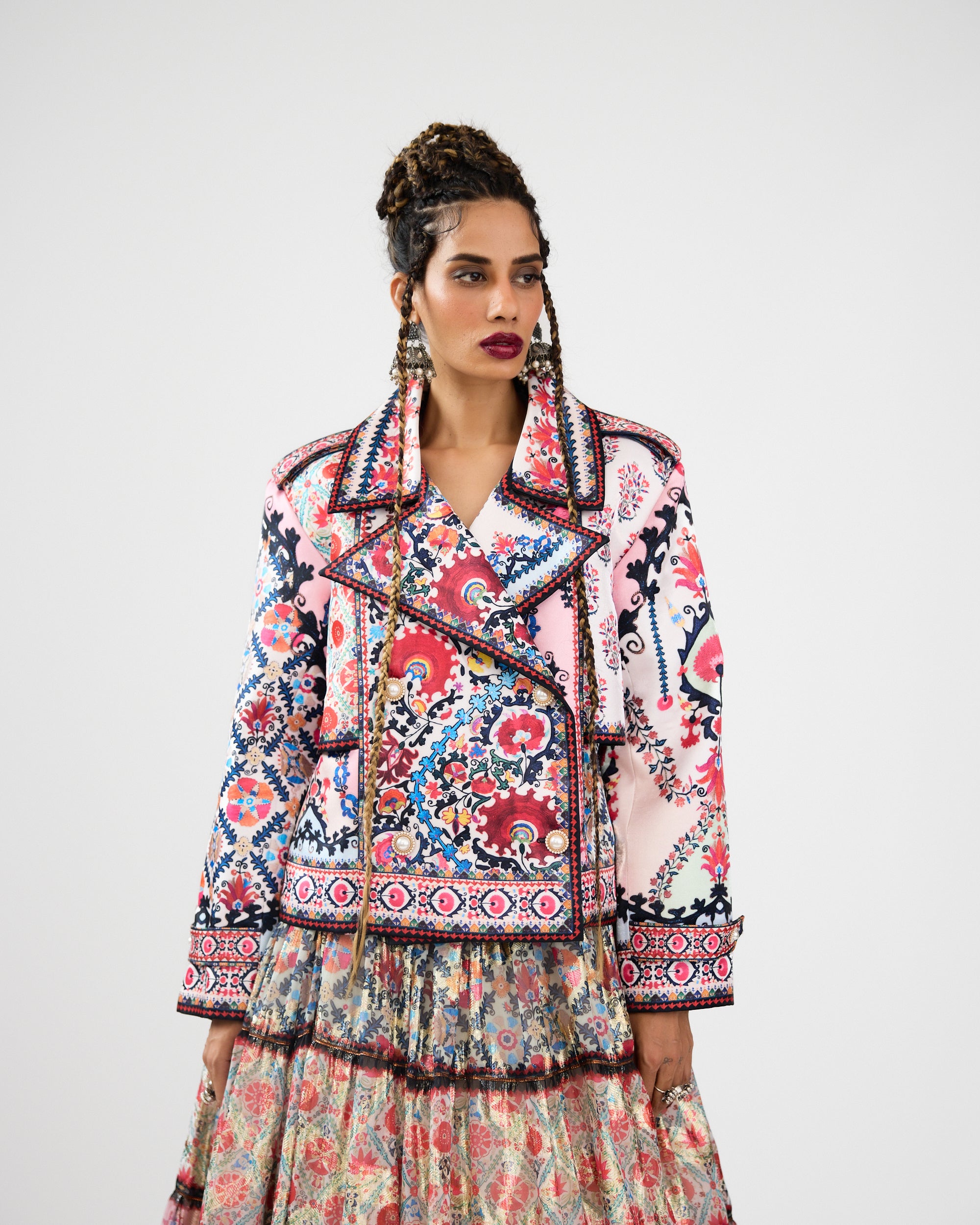 A Bukhara Summer : Tabetha/Leela - Ivory/Pink