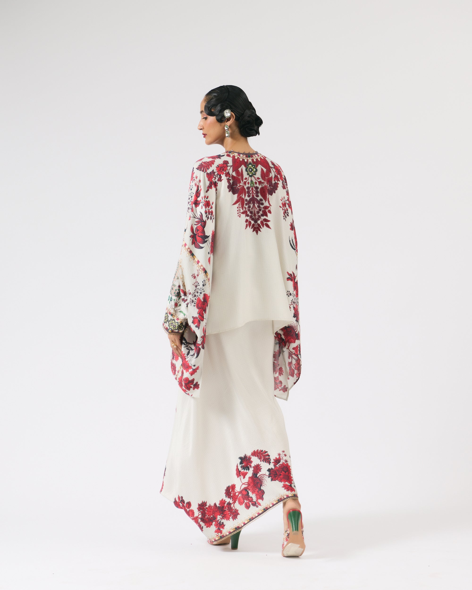 Nizam : Insha - Ivory/Red