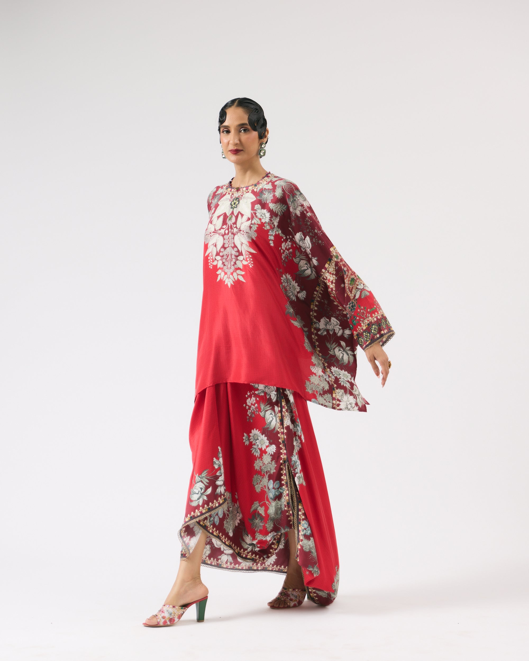 Nizam : Insha - Red/Slate