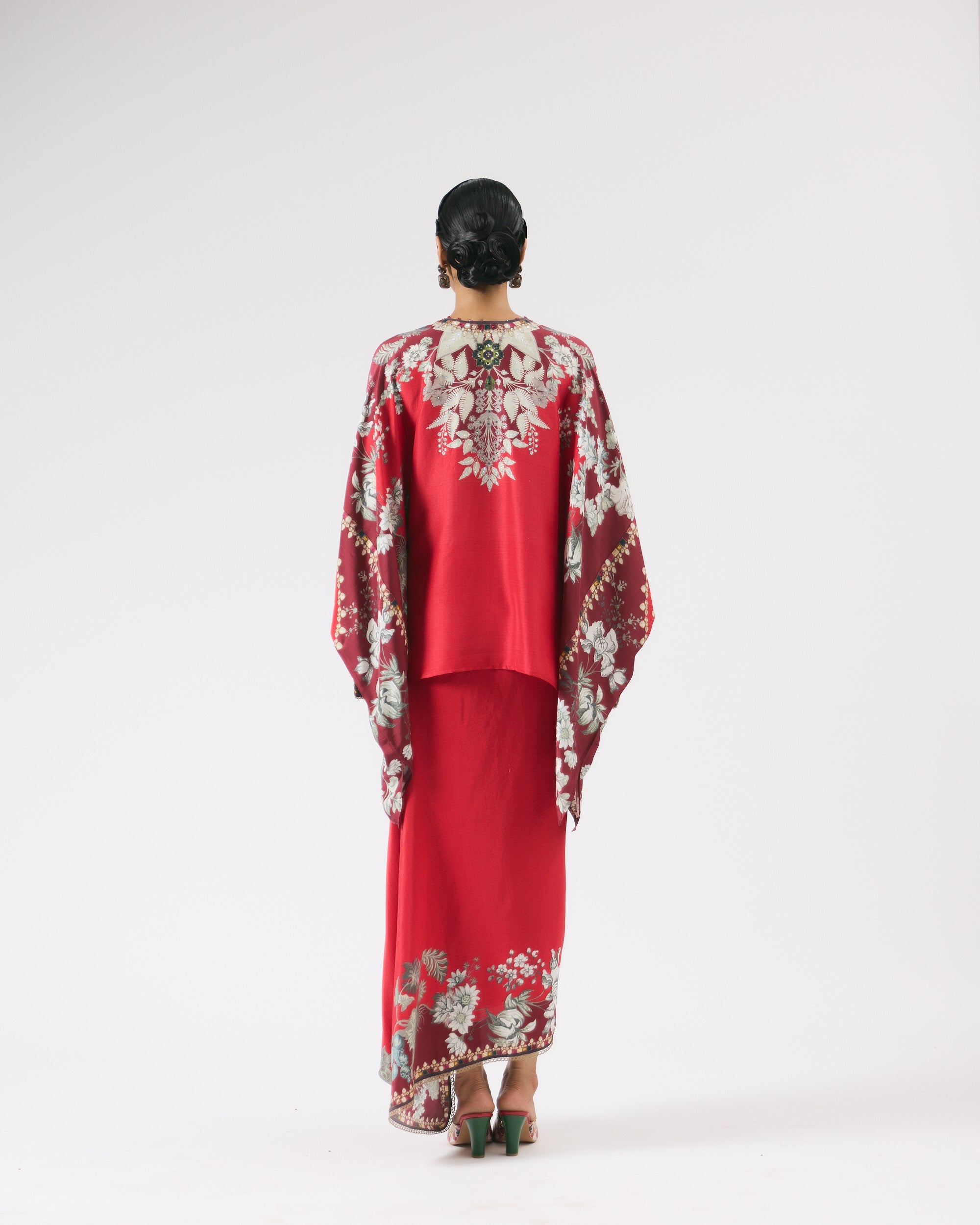 Nizam : Insha - Red/Slate