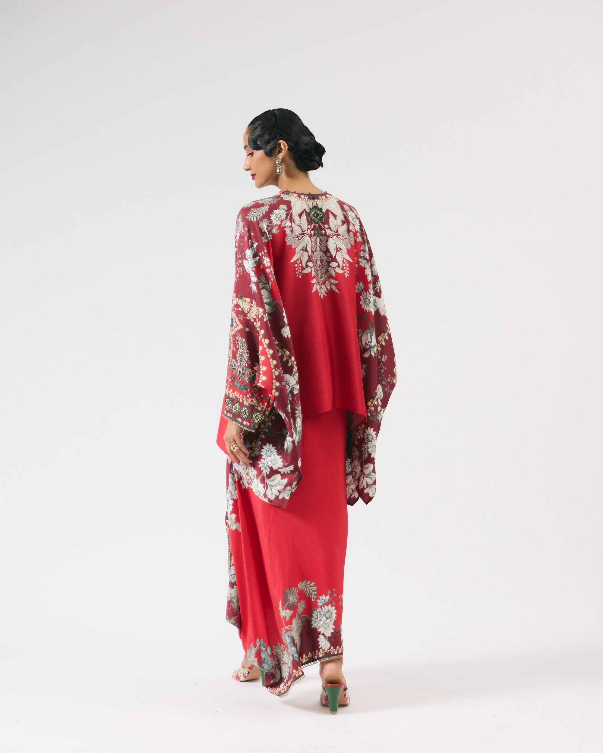 Nizam : Insha - Red/Slate