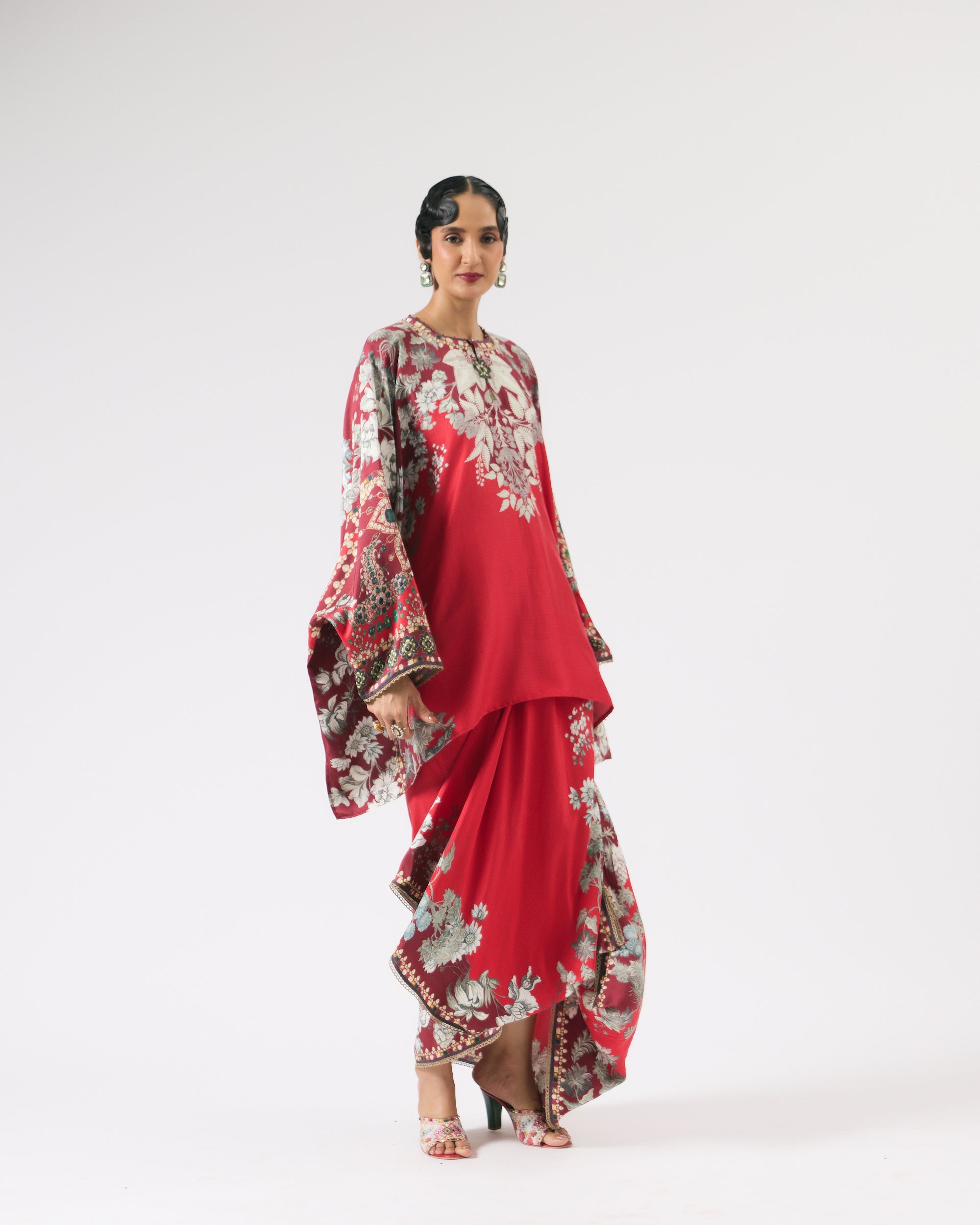 Nizam : Insha - Red/Slate