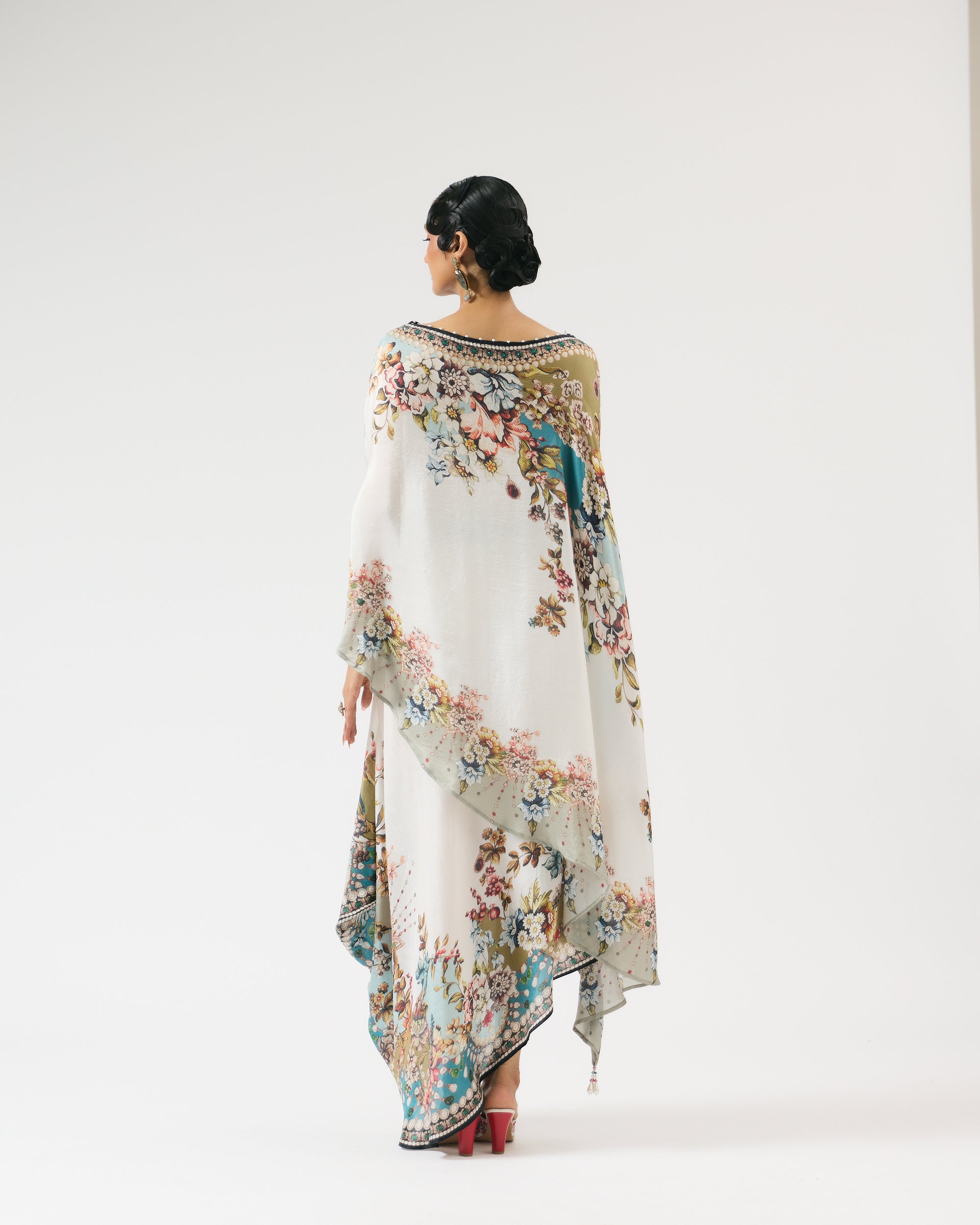 Nizam : Kamini - Ivory/Aqua
