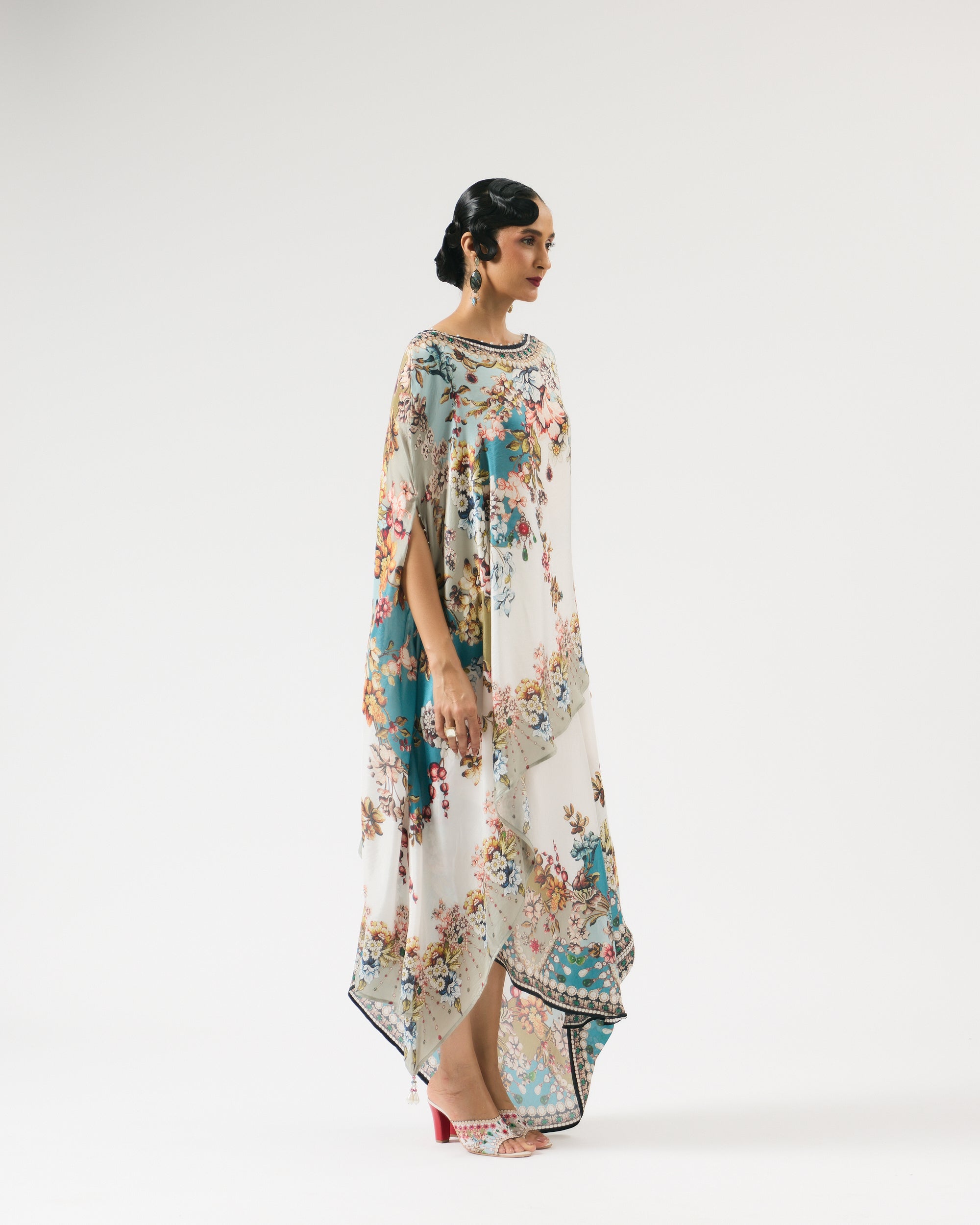 Nizam : Kamini - Ivory/Aqua