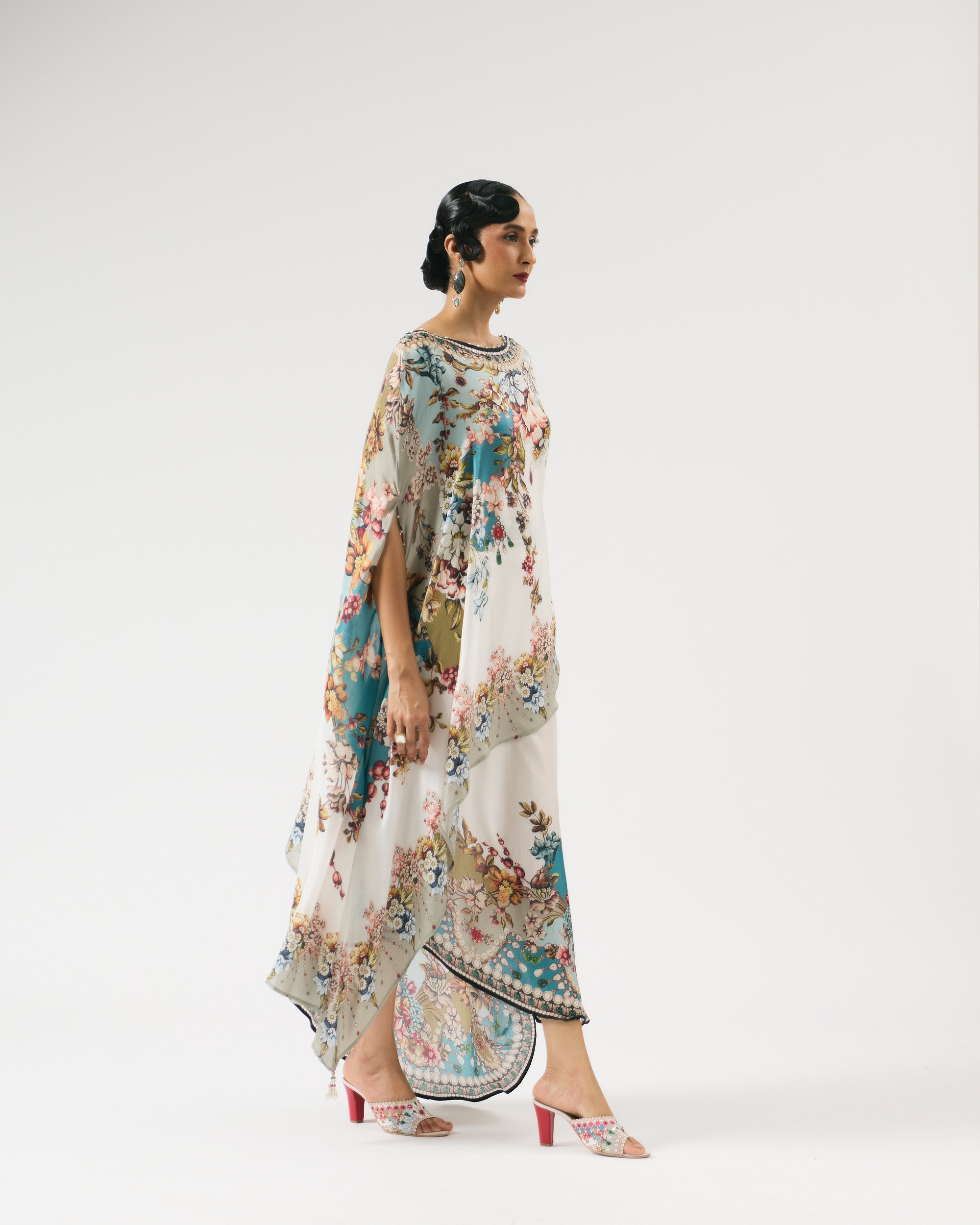 Nizam : Kamini - Ivory/Aqua