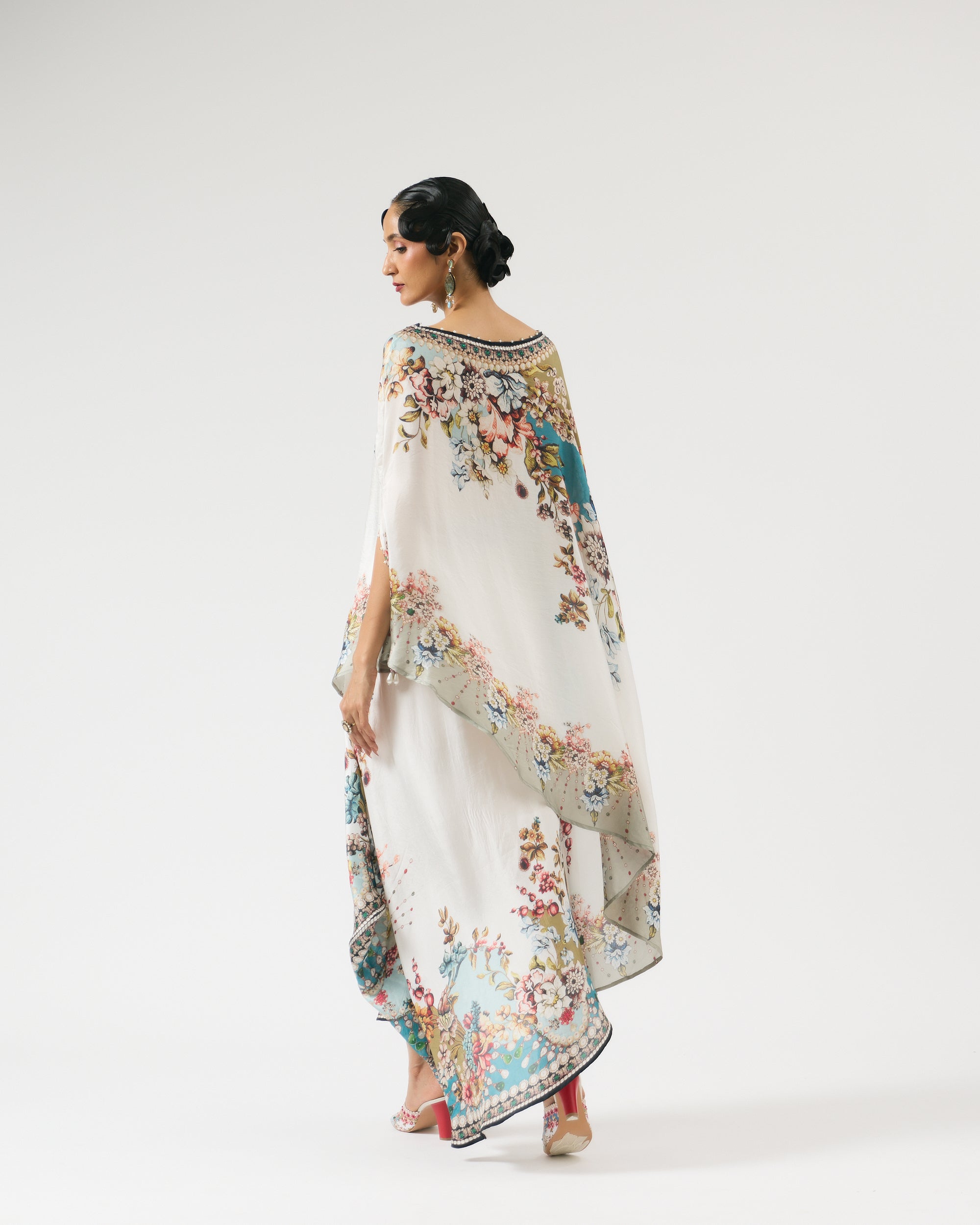 Nizam : Kamini - Ivory/Aqua