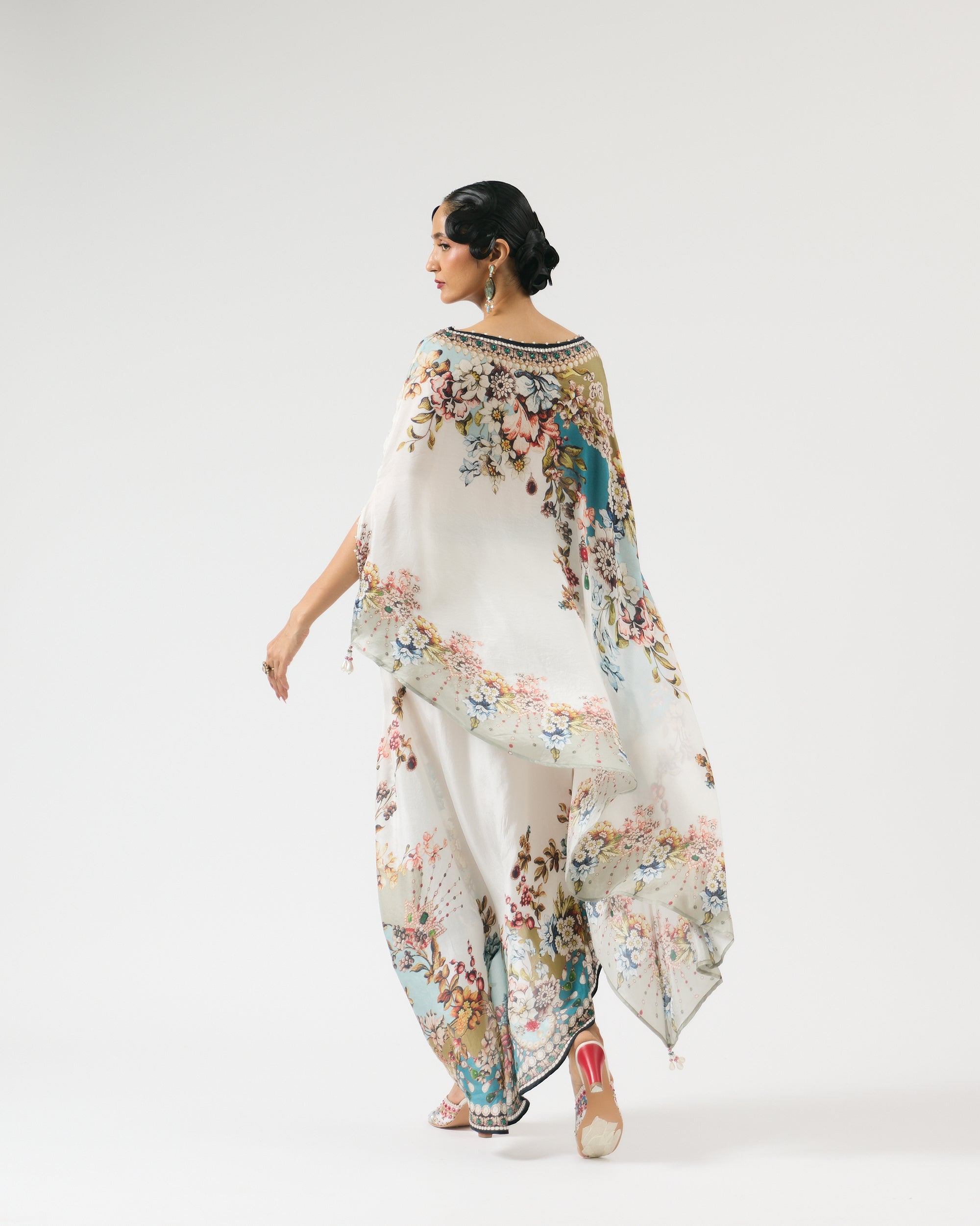 Nizam : Kamini - Ivory/Aqua