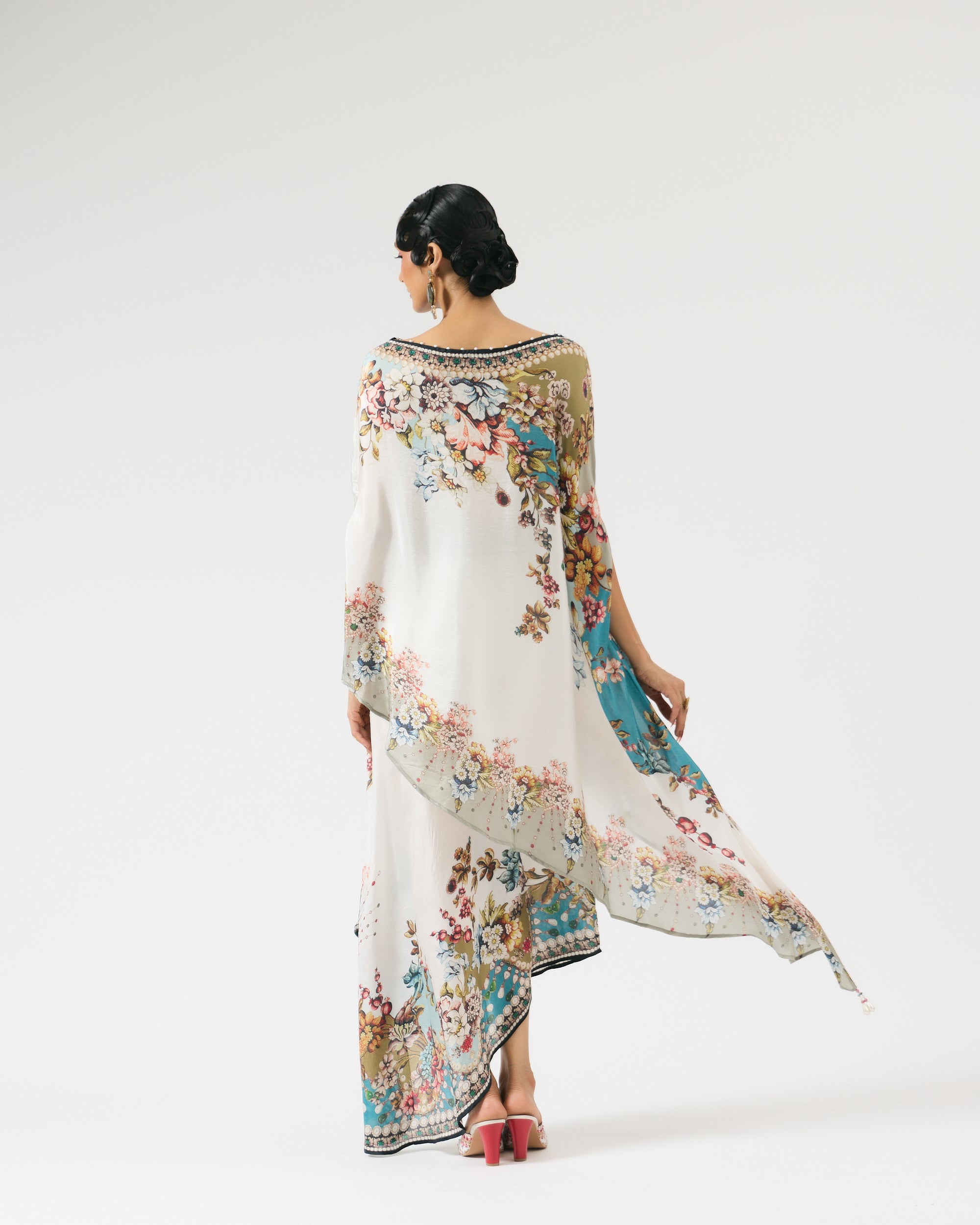 Nizam : Kamini - Ivory/Aqua