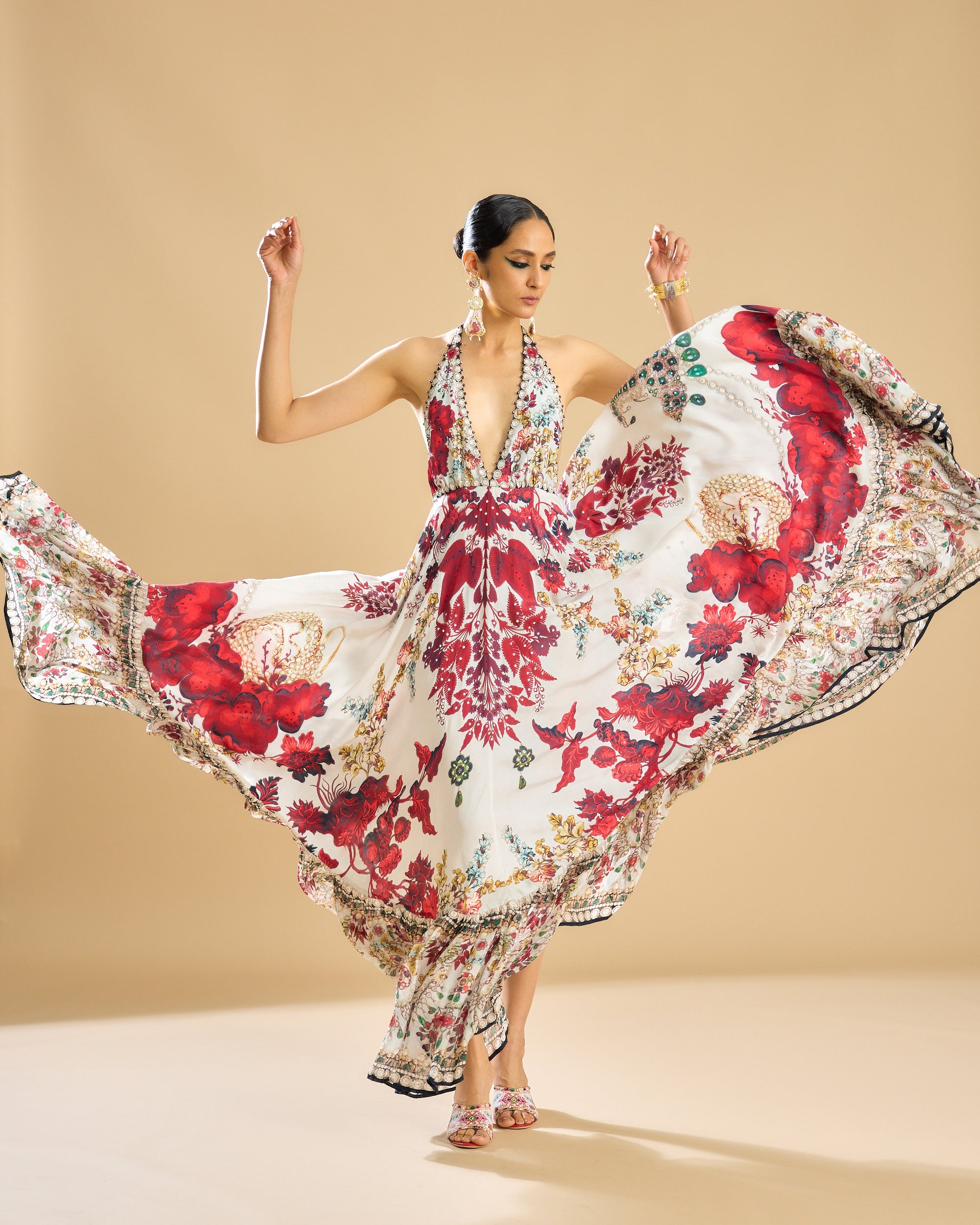 Nizam : Azzurra - Ivory/Red