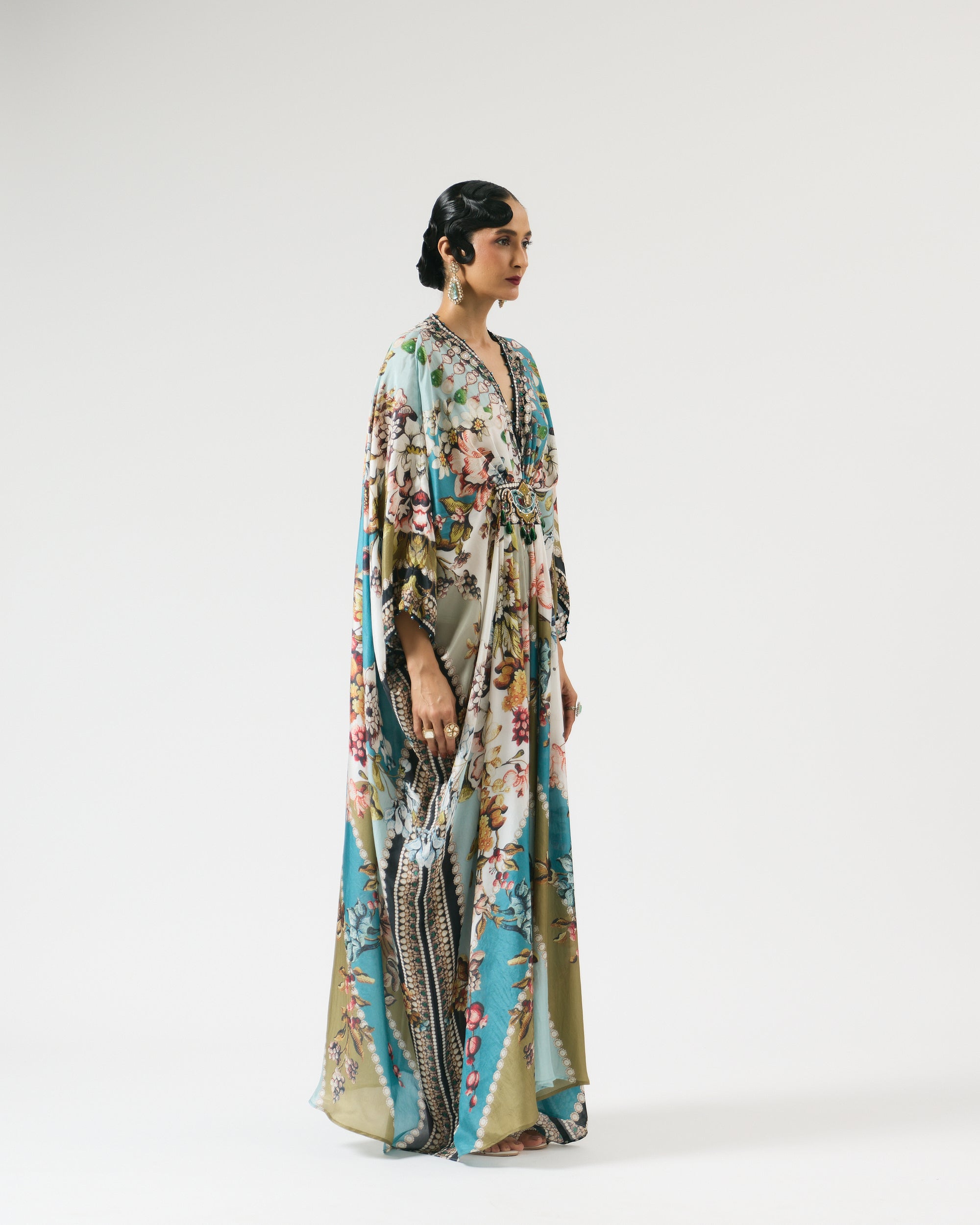 Nizam : Imama - Ivory/Aqua