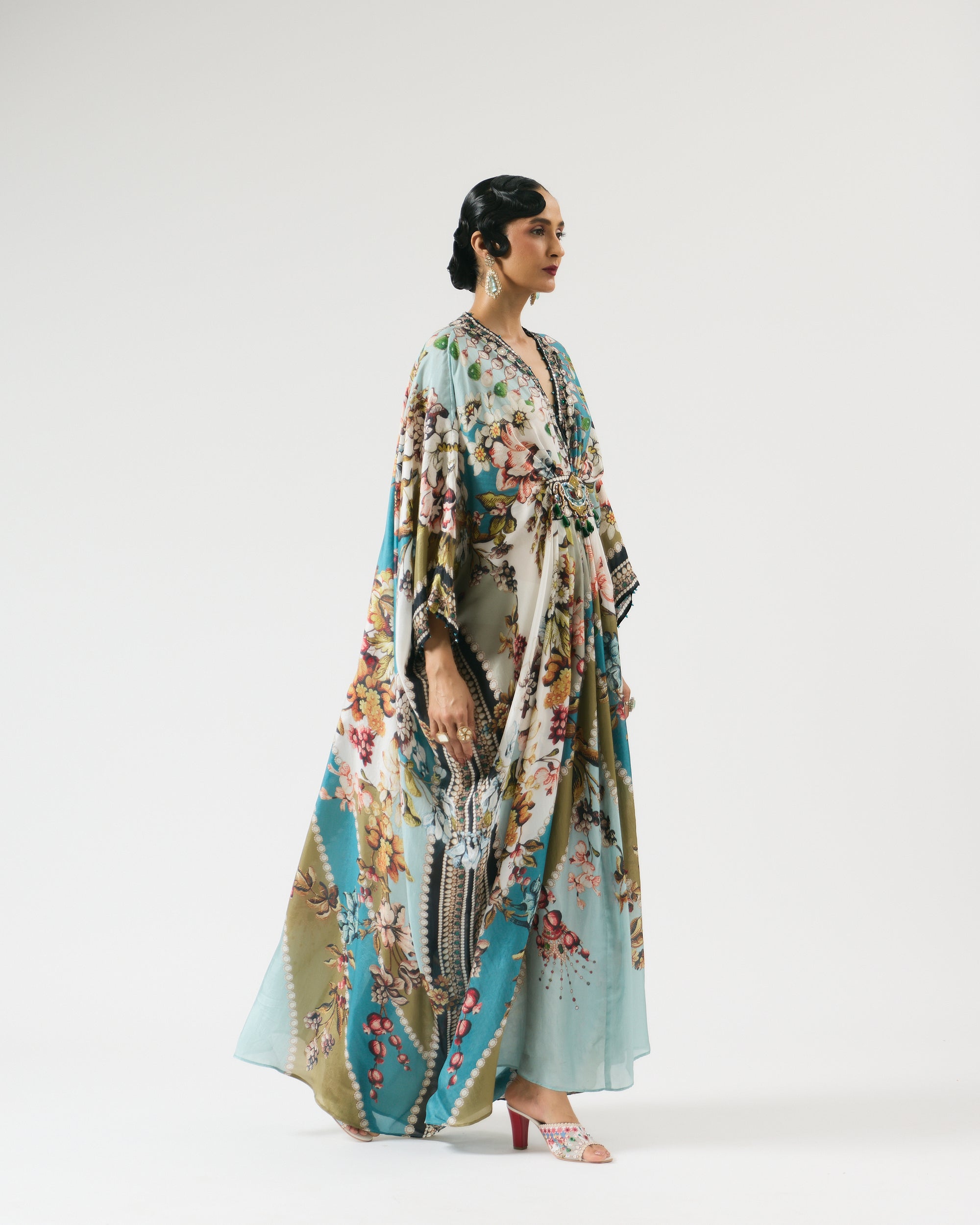 Nizam : Imama - Ivory/Aqua