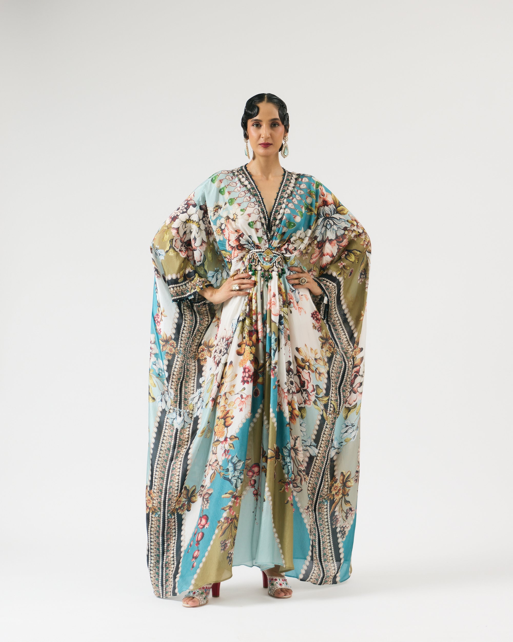 Nizam : Imama - Ivory/Aqua