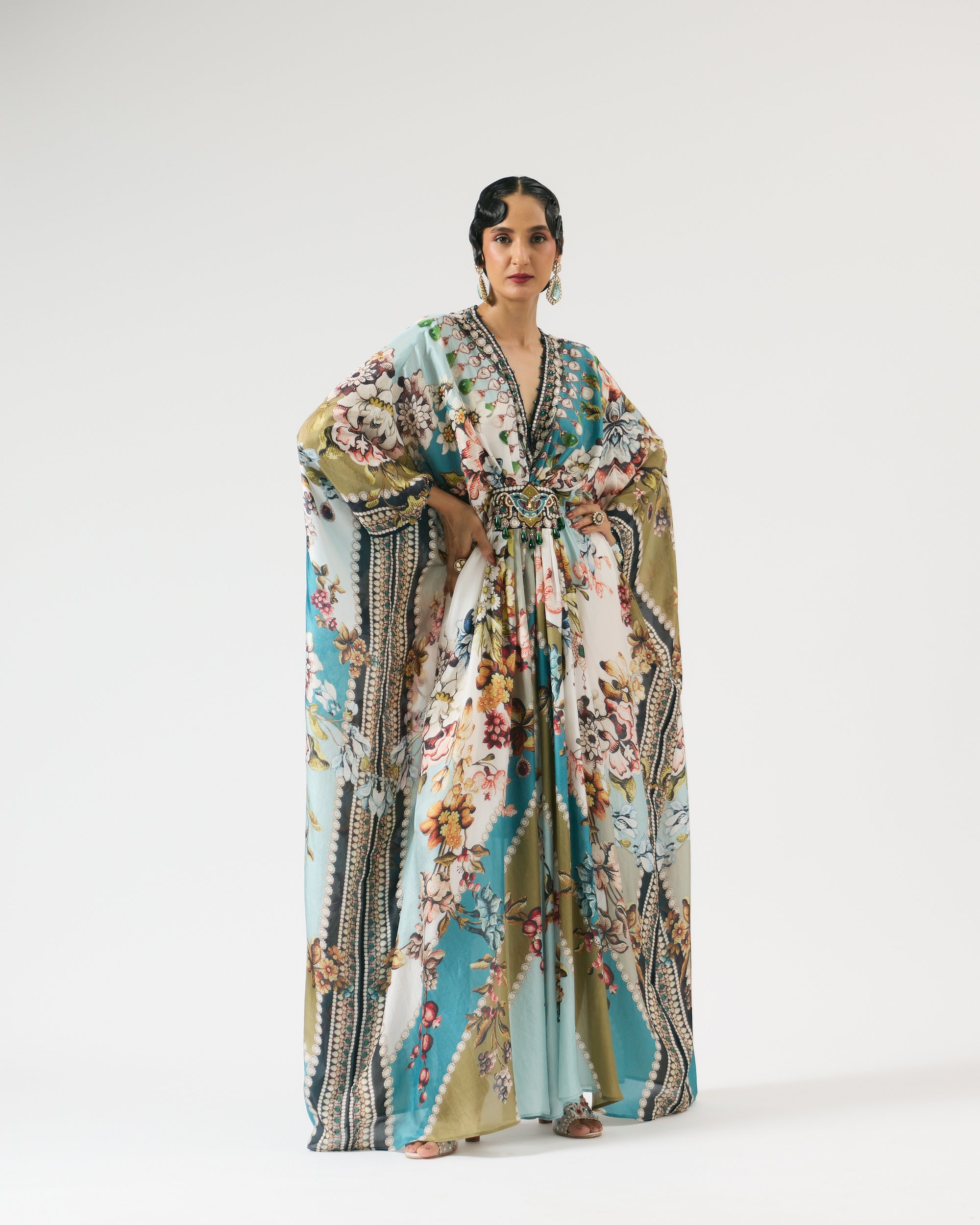 Nizam : Imama - Ivory/Aqua