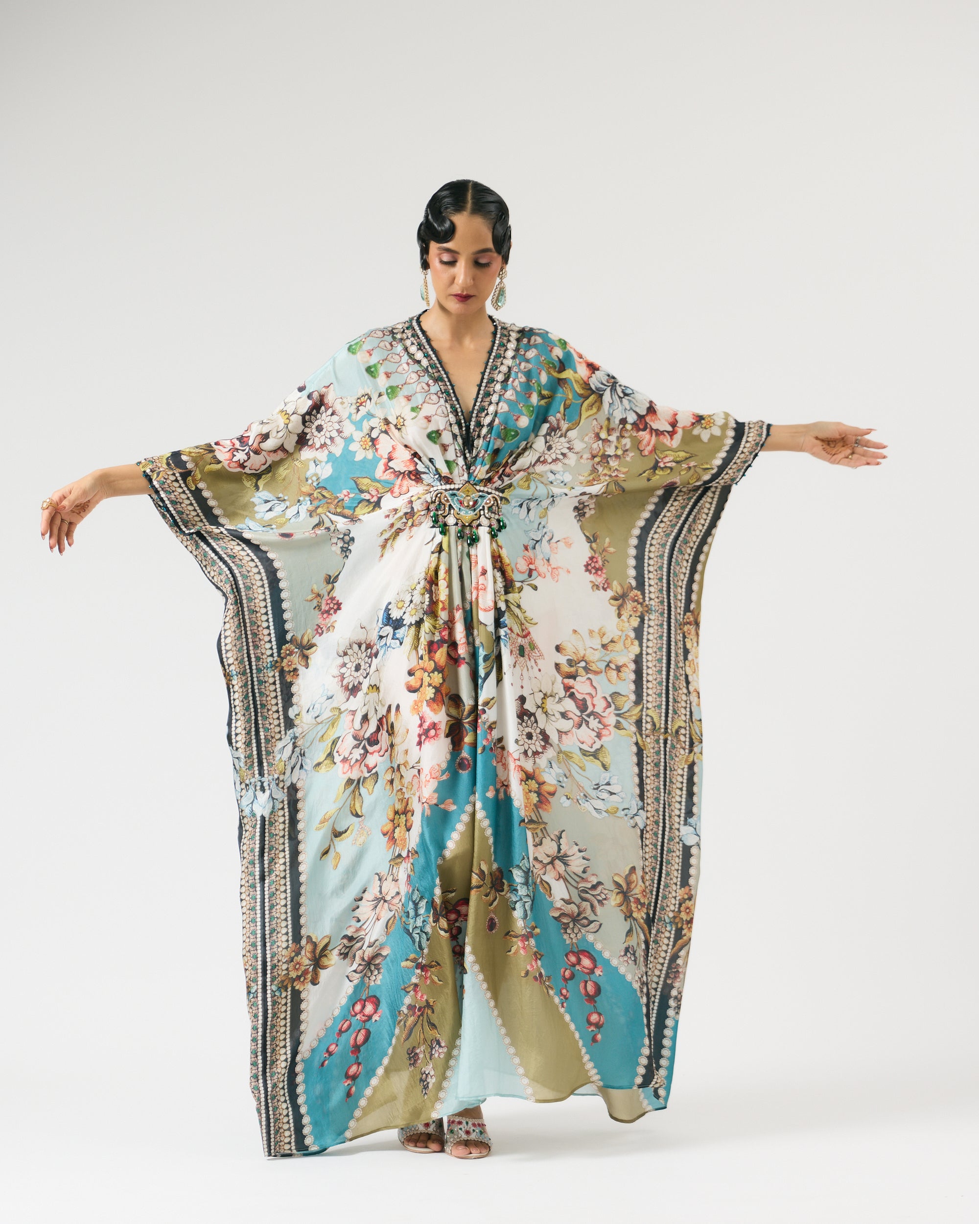 Nizam : Imama - Ivory/Aqua