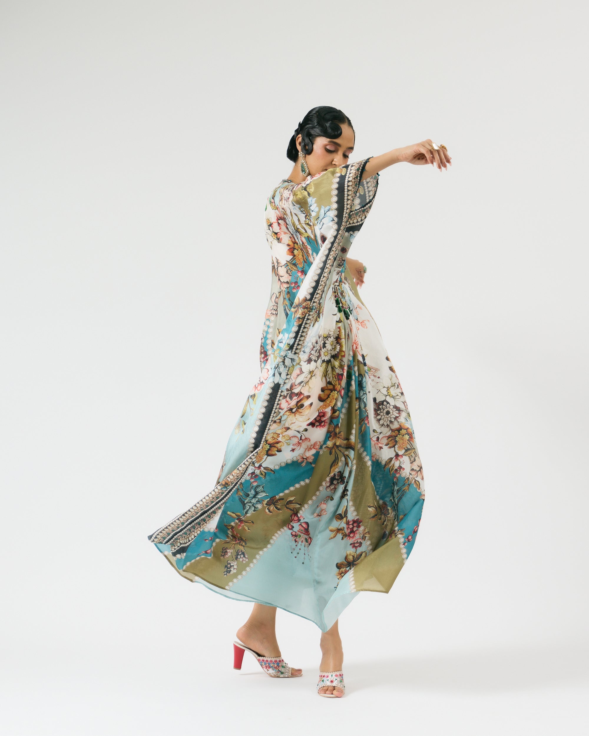 Nizam : Imama - Ivory/Aqua