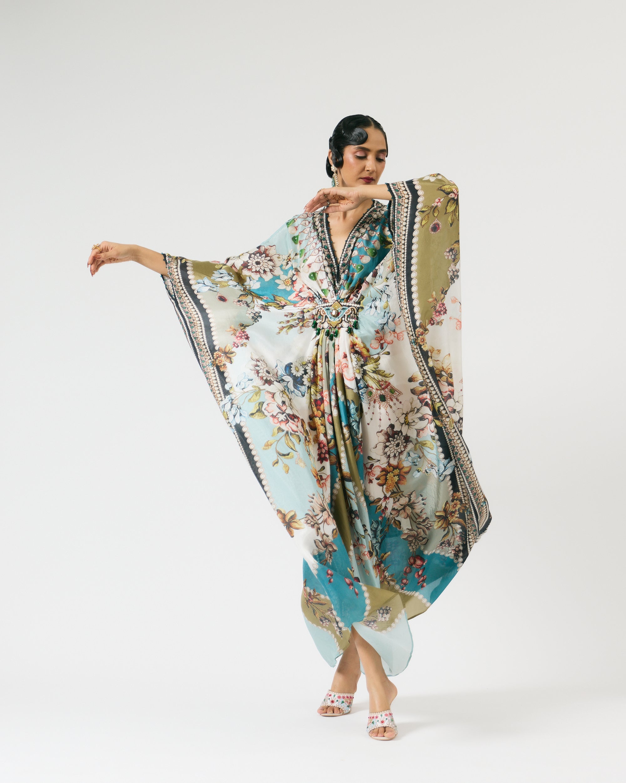 Nizam : Imama - Ivory/Aqua