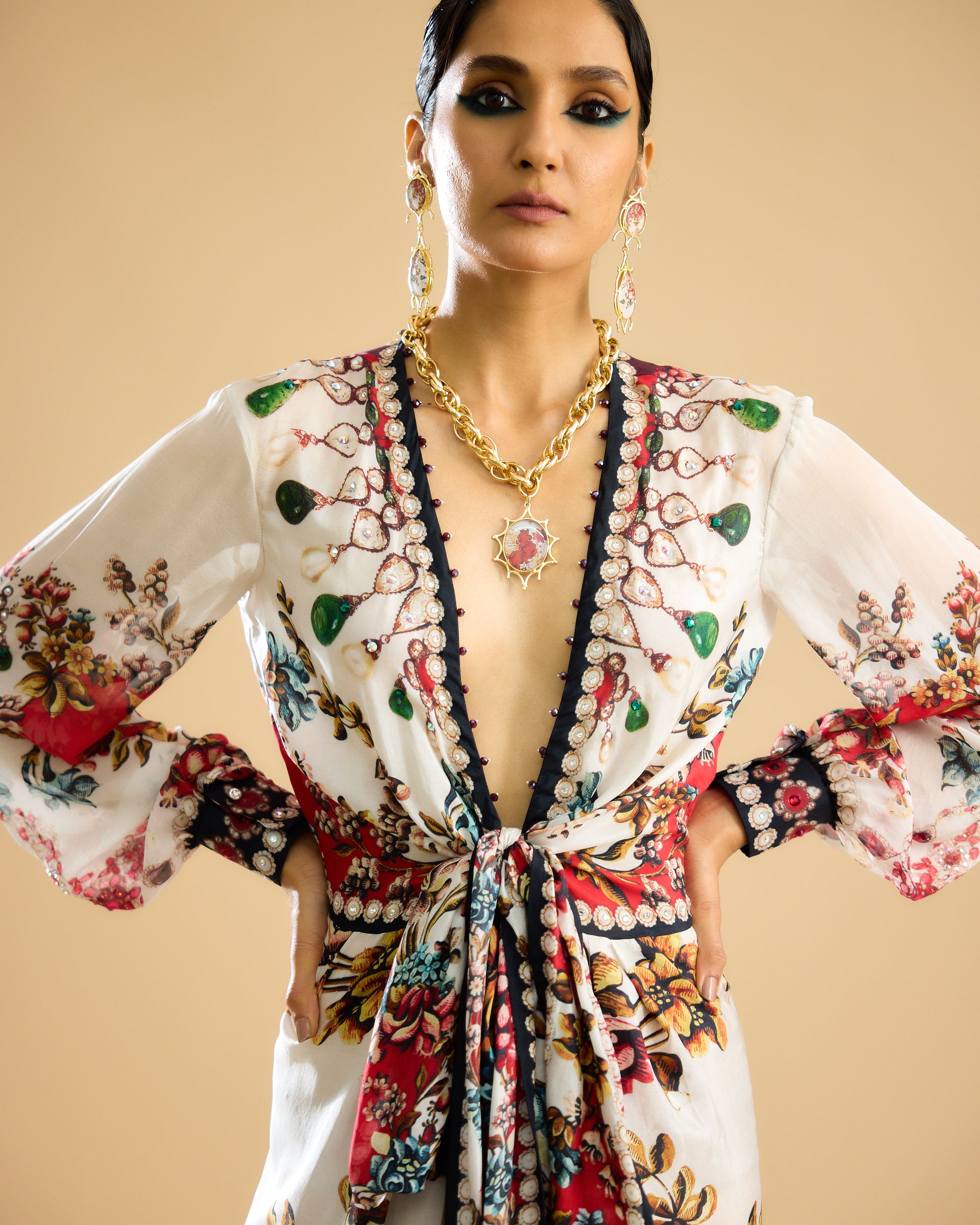 Nizam : Viviana - Ivory/Red